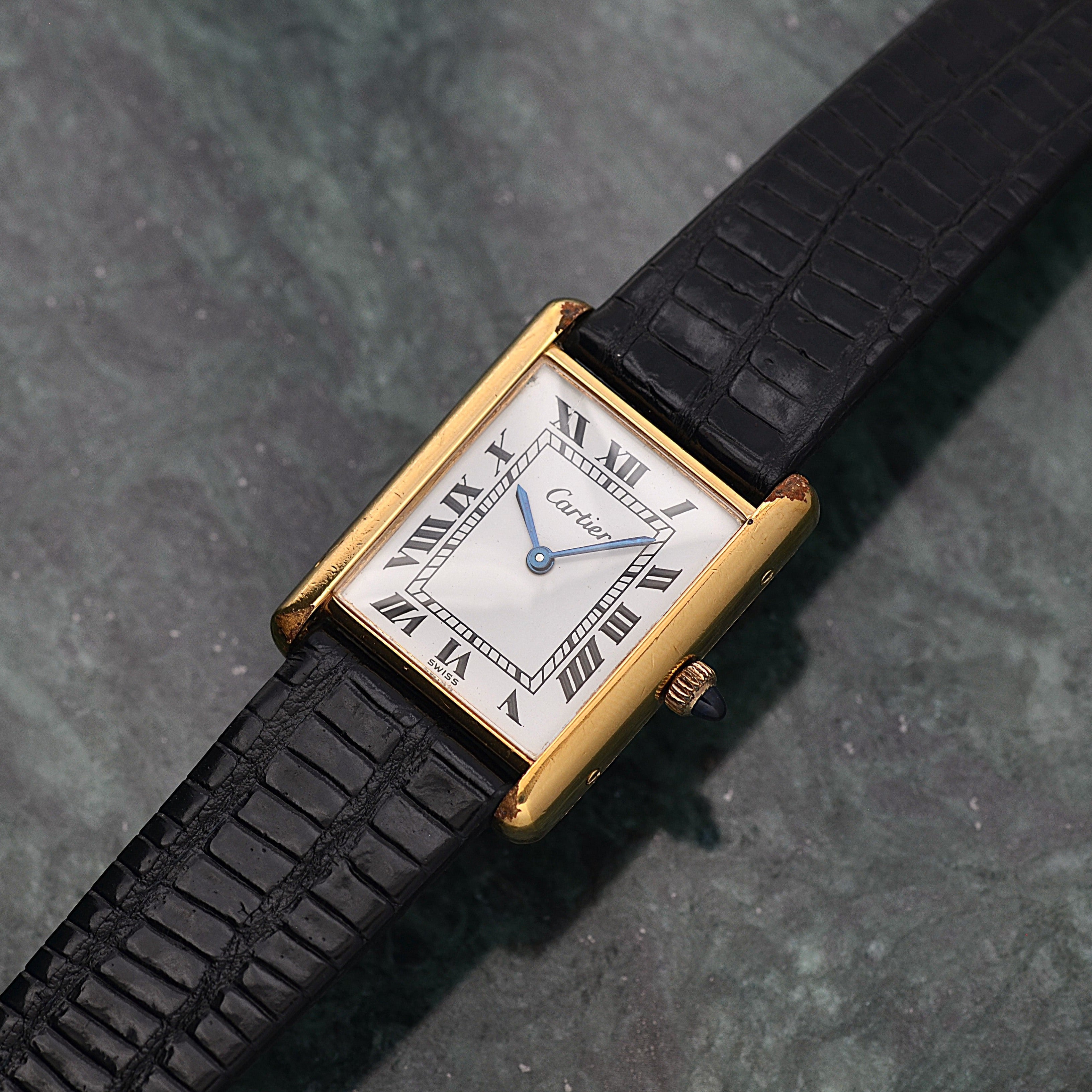 [Cartier] Cartier Premust Tank LM Manual Winding European Specification with All Accessories