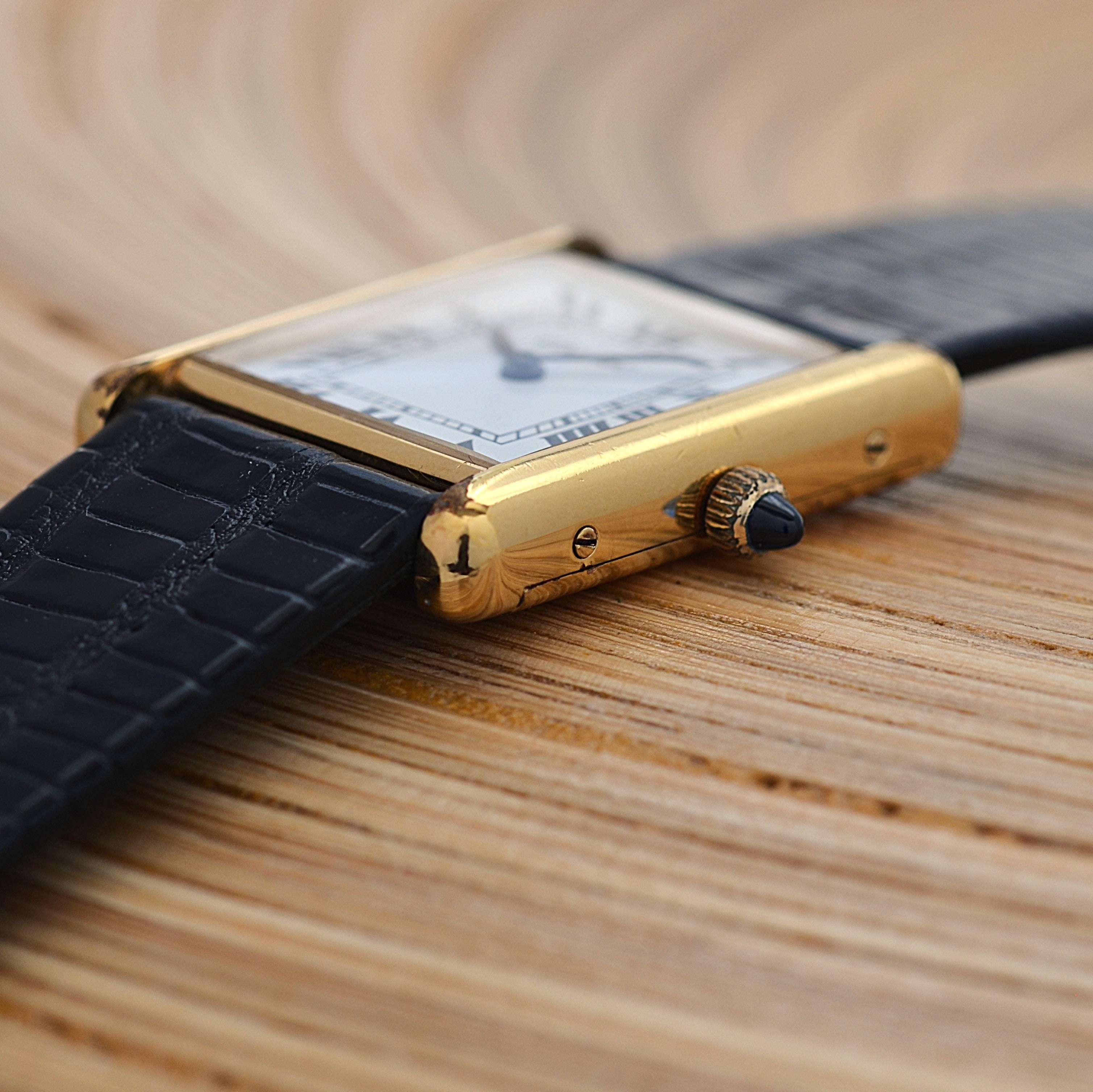 [Cartier] Cartier Premust Tank LM Manual Winding European Specification with All Accessories