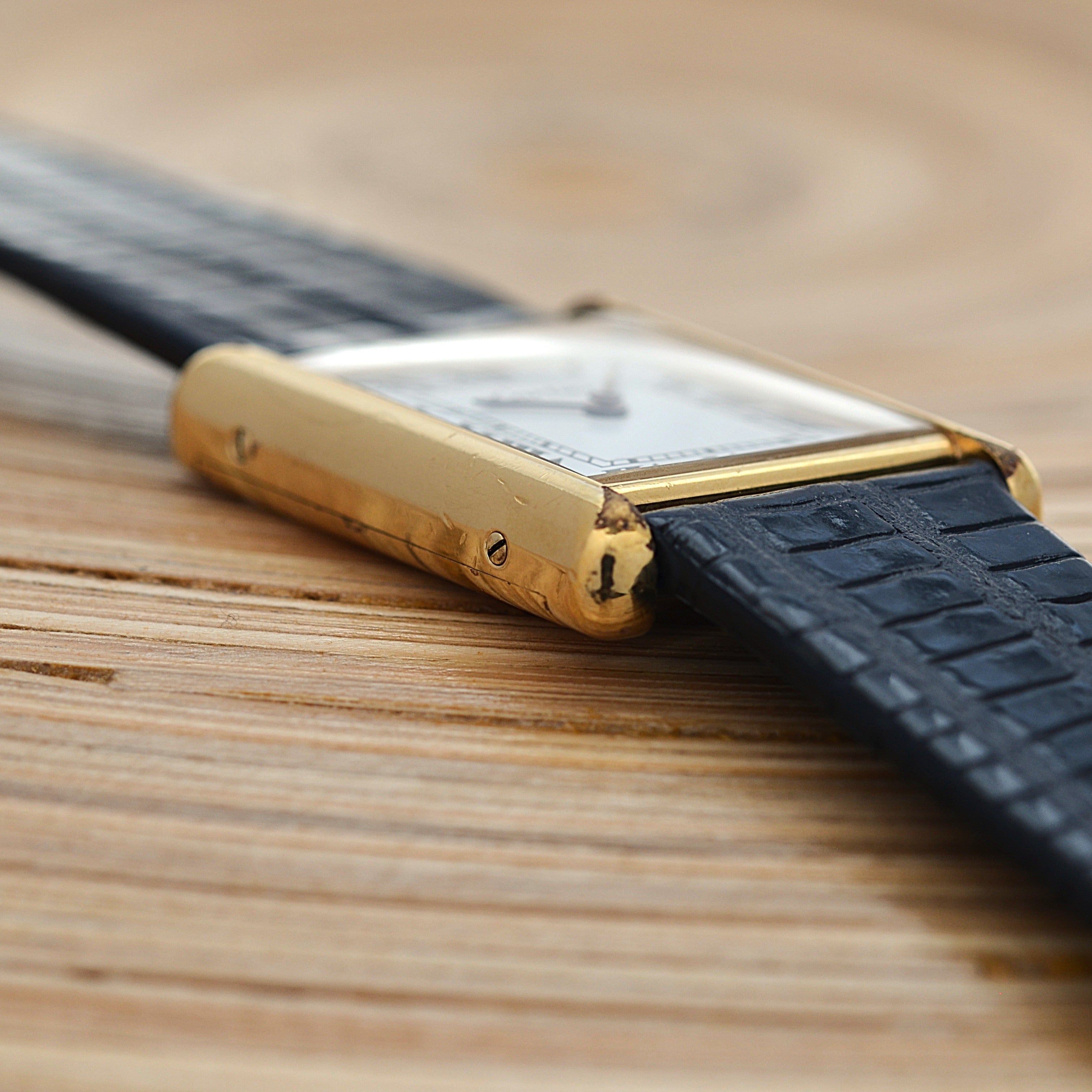 [Cartier] Cartier Premust Tank LM Manual Winding European Specification with All Accessories