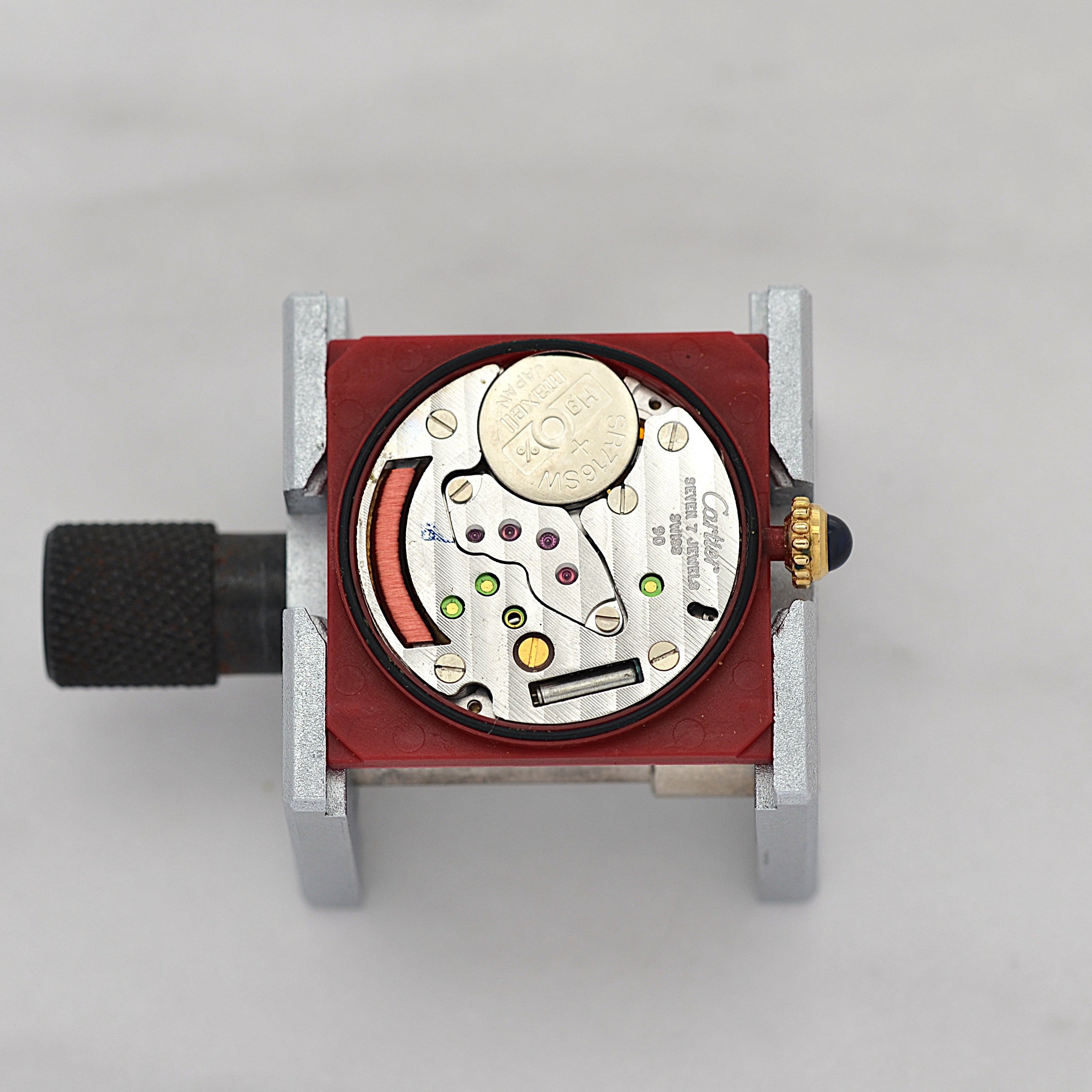 【Cartier】カルティエ マストタンクLM 飛びアラビア文字盤 純正Dバックル付き