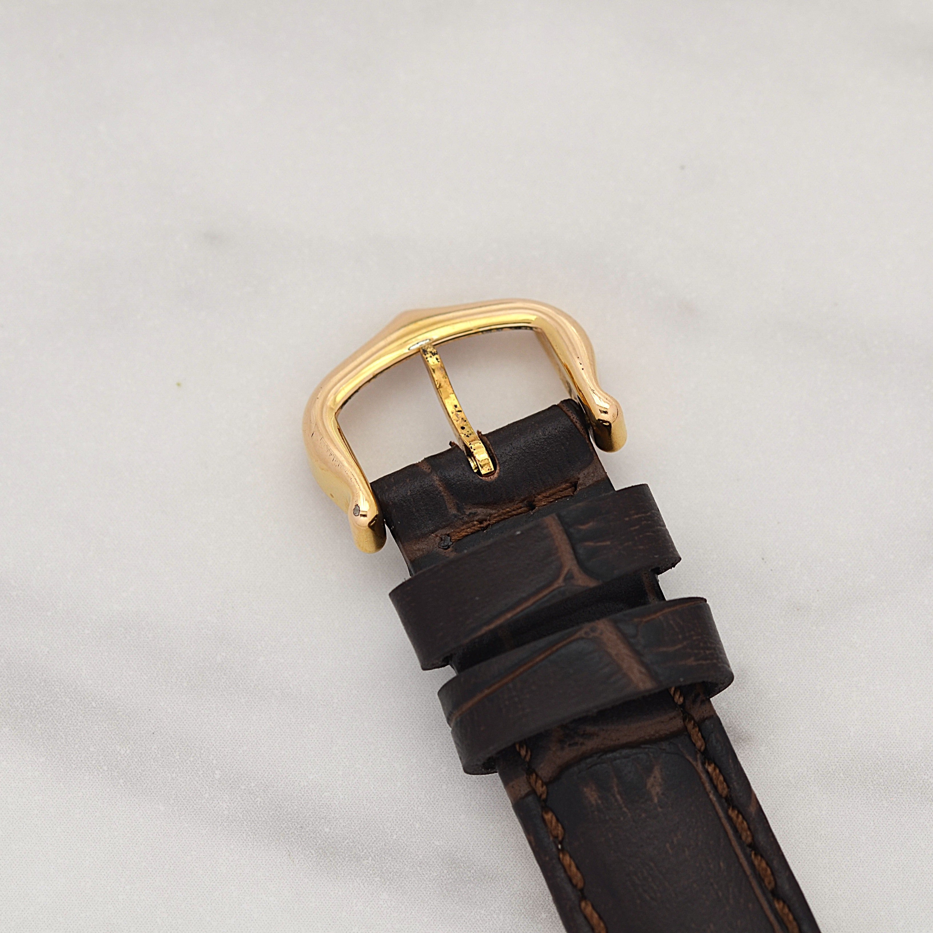 【Cartier】カルティエ マストタンクSM アイボリーローマ 手巻き 純正尾錠付き