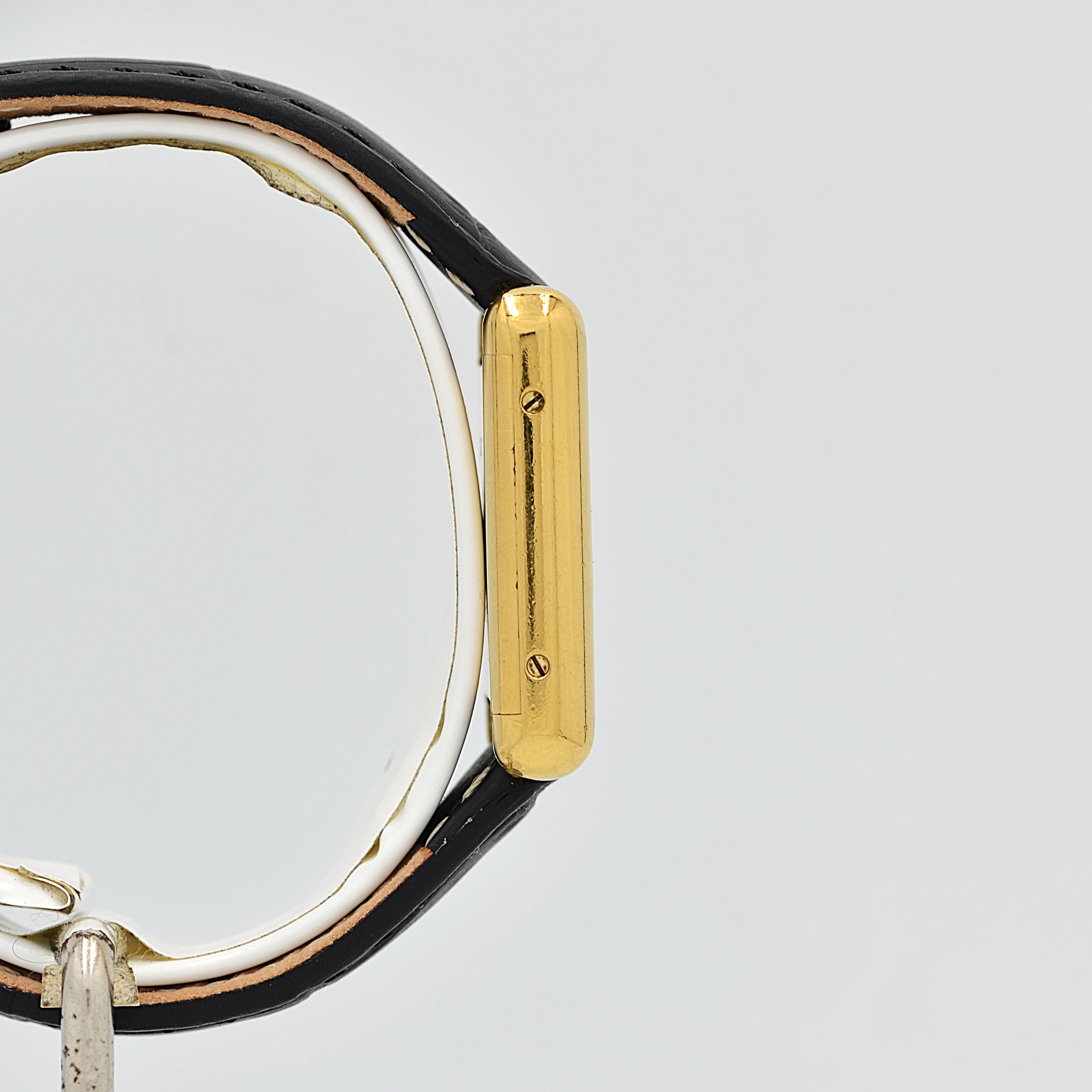 【Cartier】カルティエ プレマストタンクSM 手巻き 欧州仕様 純正尾錠付き