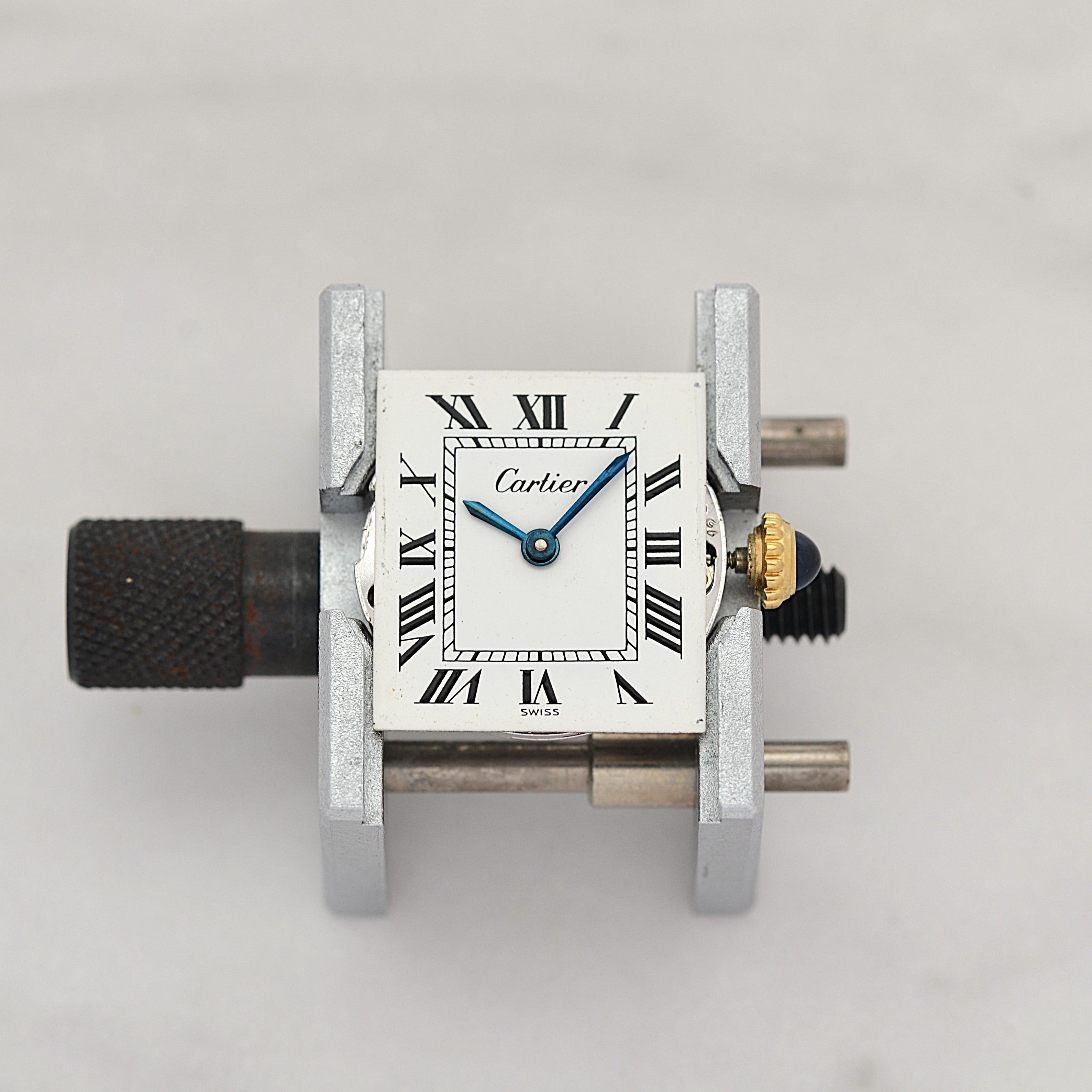 【Cartier】カルティエ プレマストタンクSM 手巻き 欧州仕様 純正尾錠付き