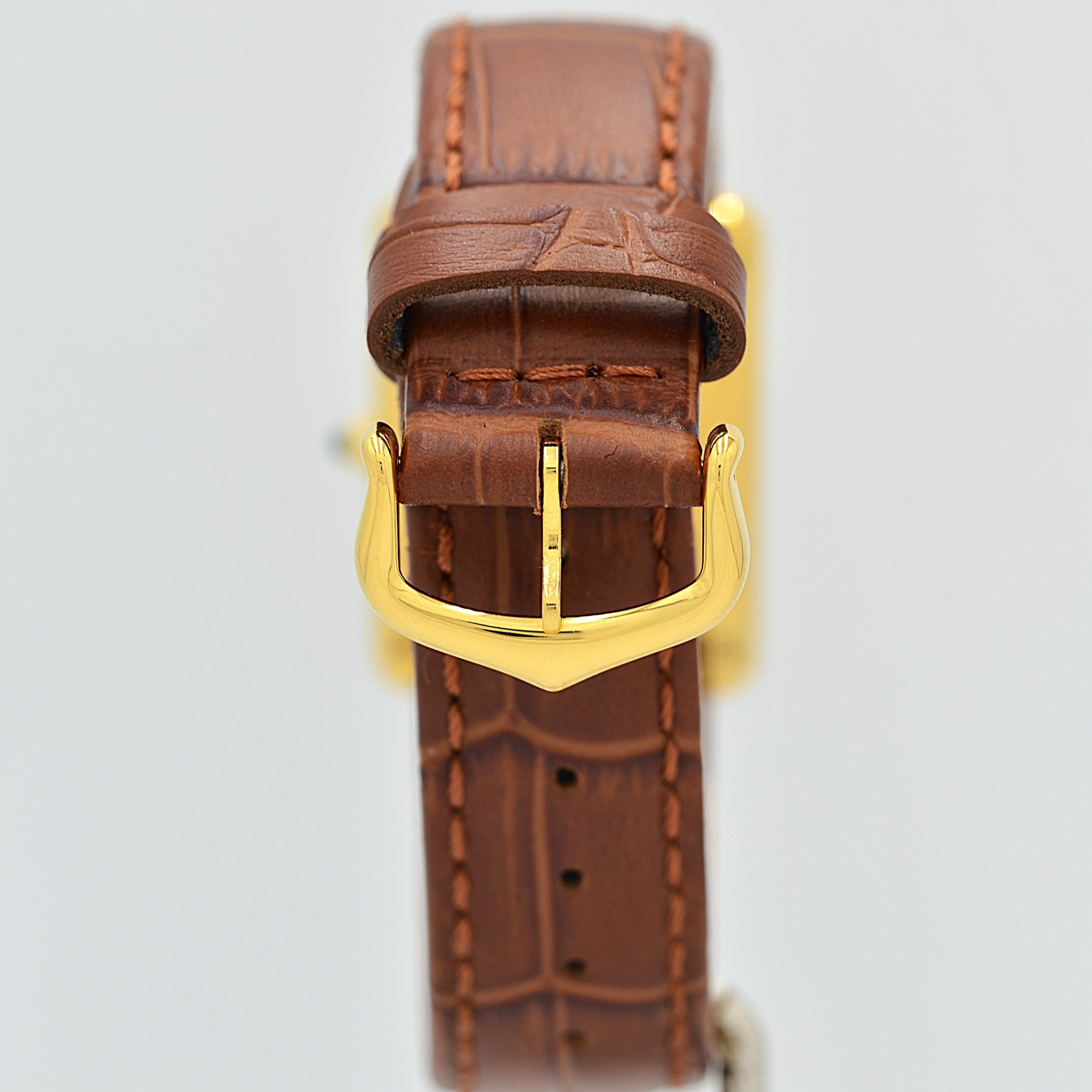 【Cartier】カルティエ マストタンクLM シャンパンローマQZ 純正尾錠付き カルティエコンプリートサービス済み