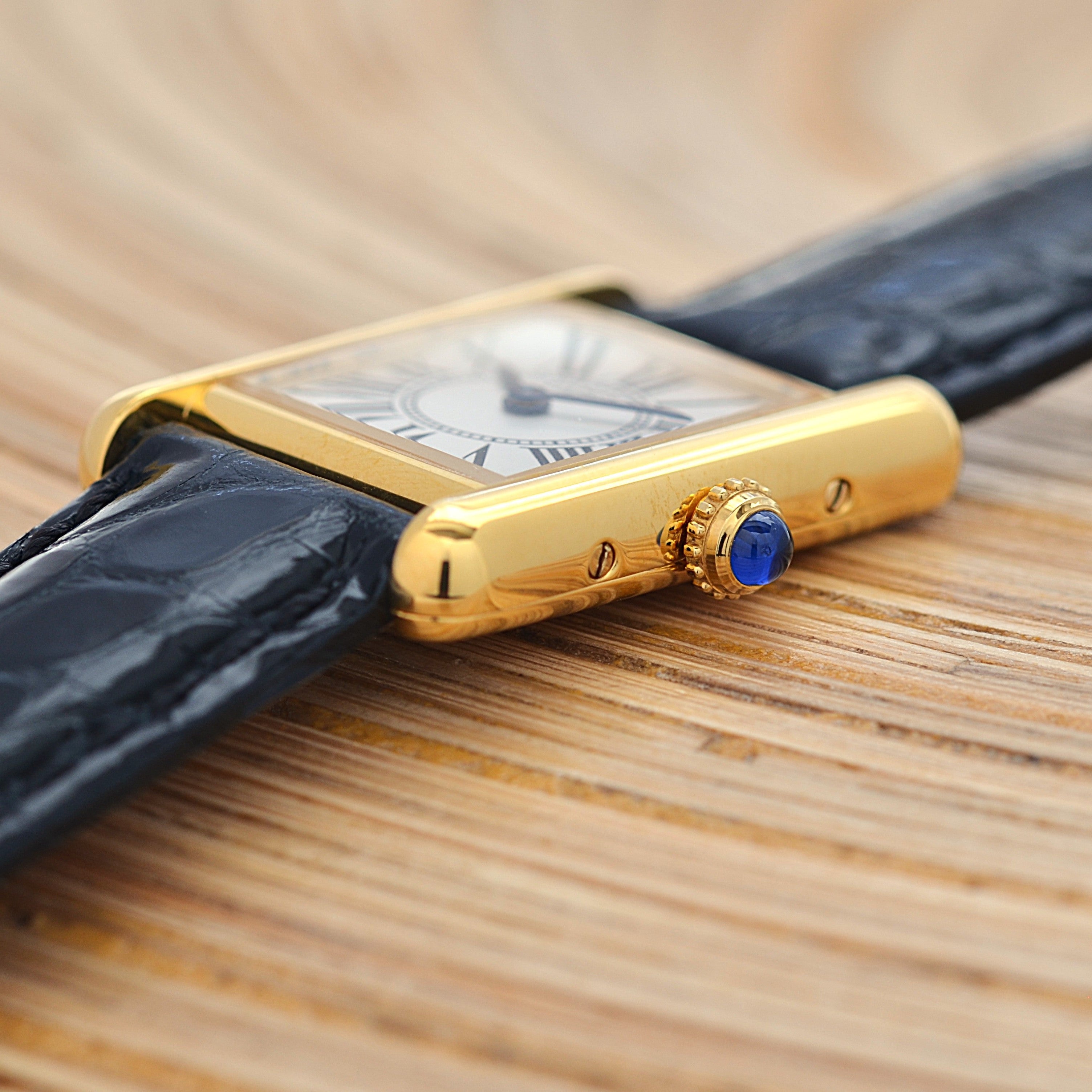 【Cartier】カルティエ マストタンクSM オパラン 純正Dバックル付き