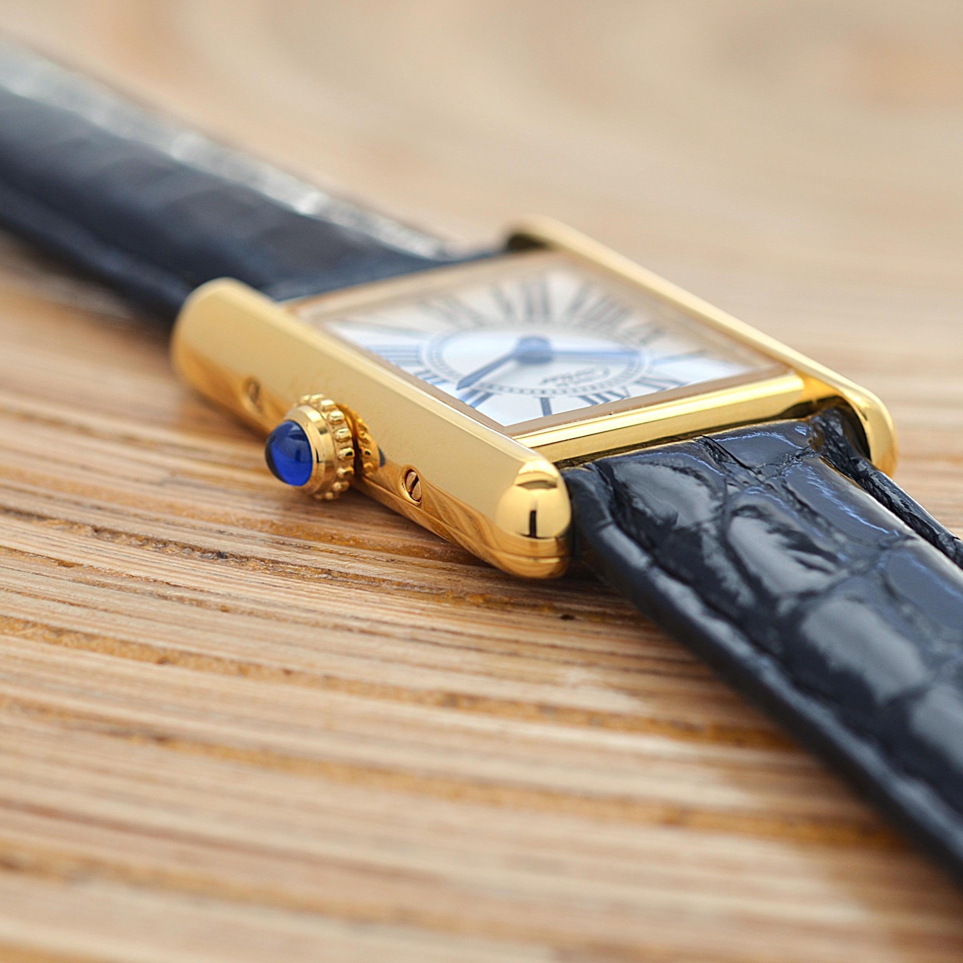 【Cartier】カルティエ マストタンクSM オパラン 純正Dバックル付き