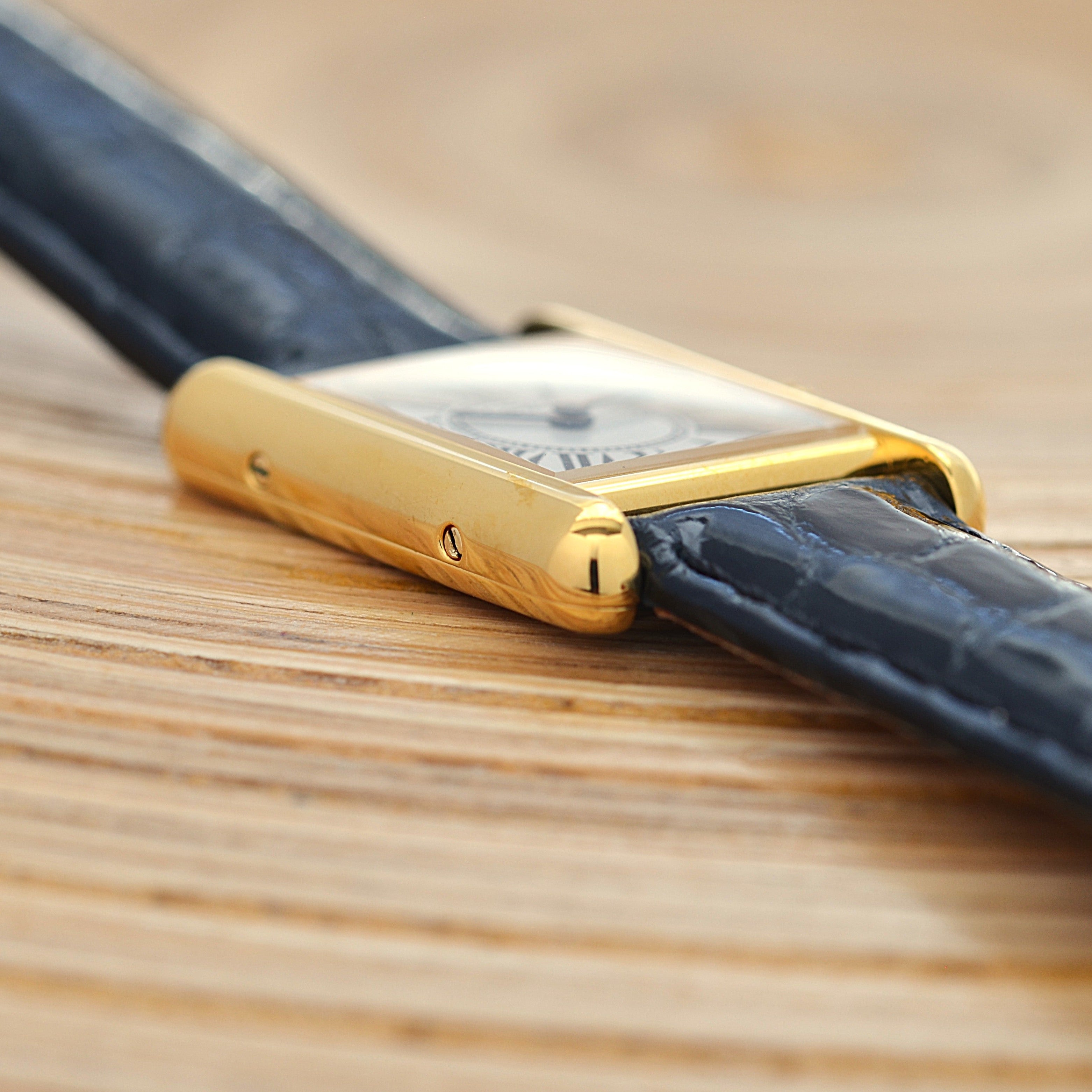 【Cartier】カルティエ マストタンクSM オパラン 純正Dバックル付き