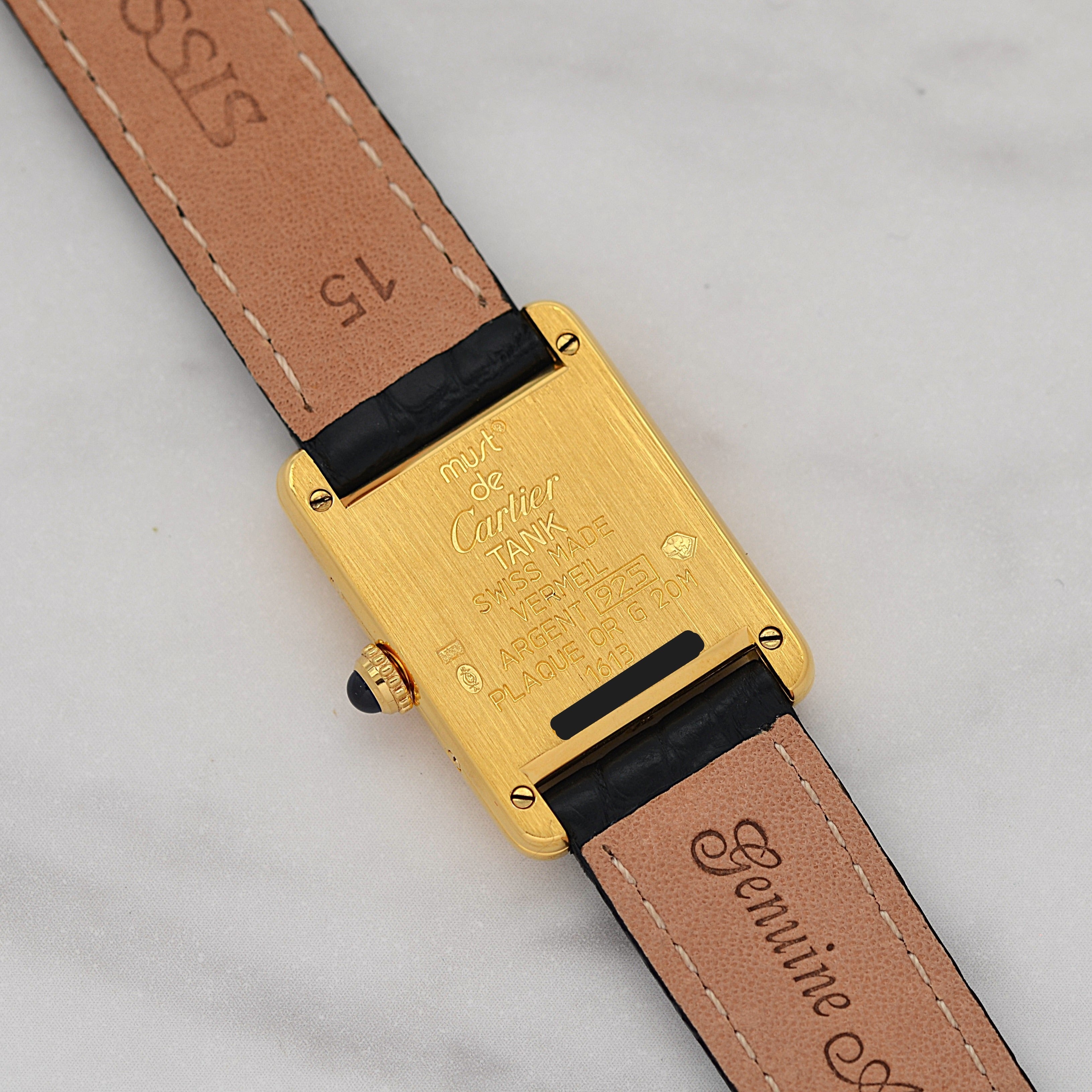 【Cartier】カルティエ マストタンクSM 飛びローマ 付属品完備