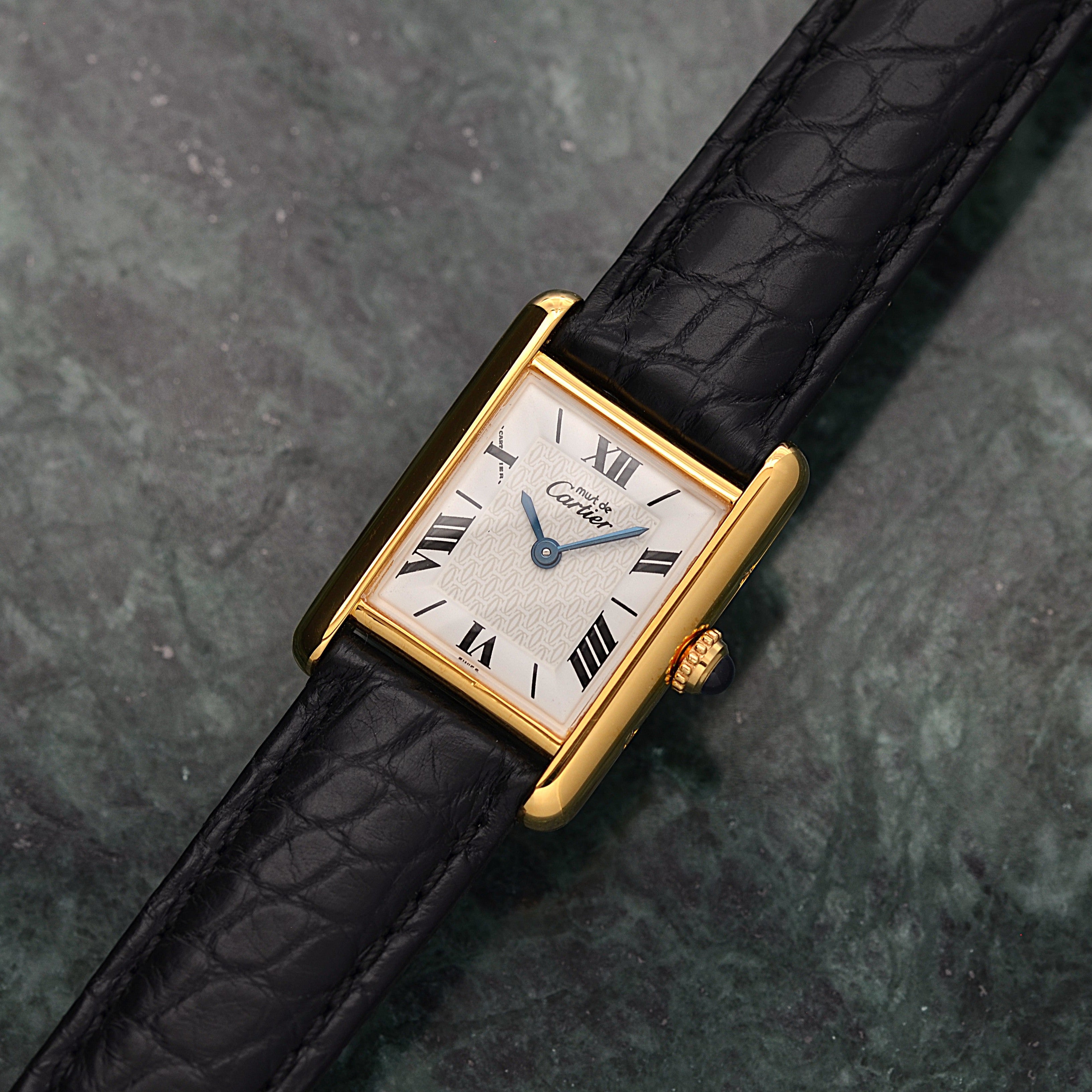 【Cartier】カルティエ マストタンクSM 飛びローマ 付属品完備