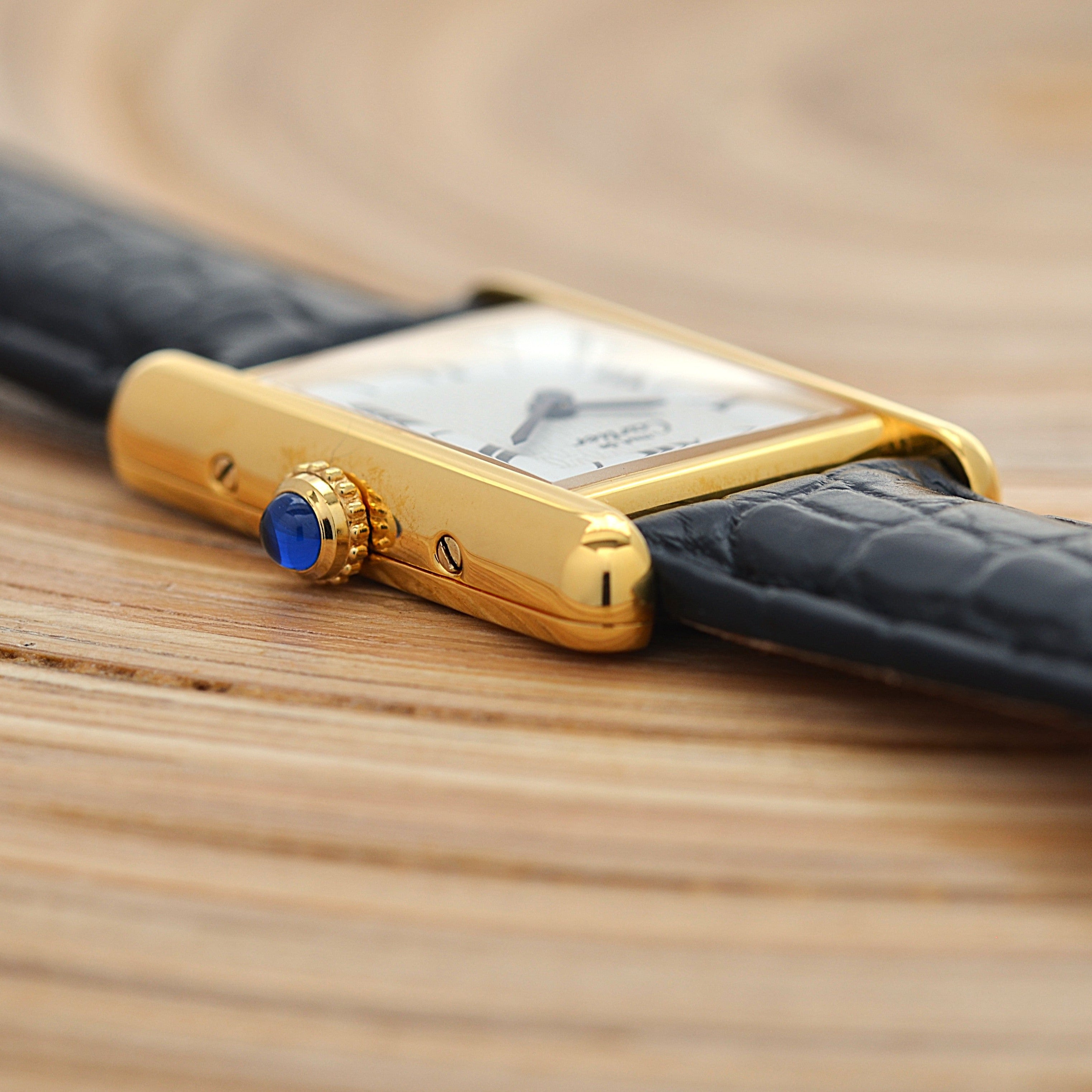 【Cartier】カルティエ マストタンクSM 飛びローマ 付属品完備