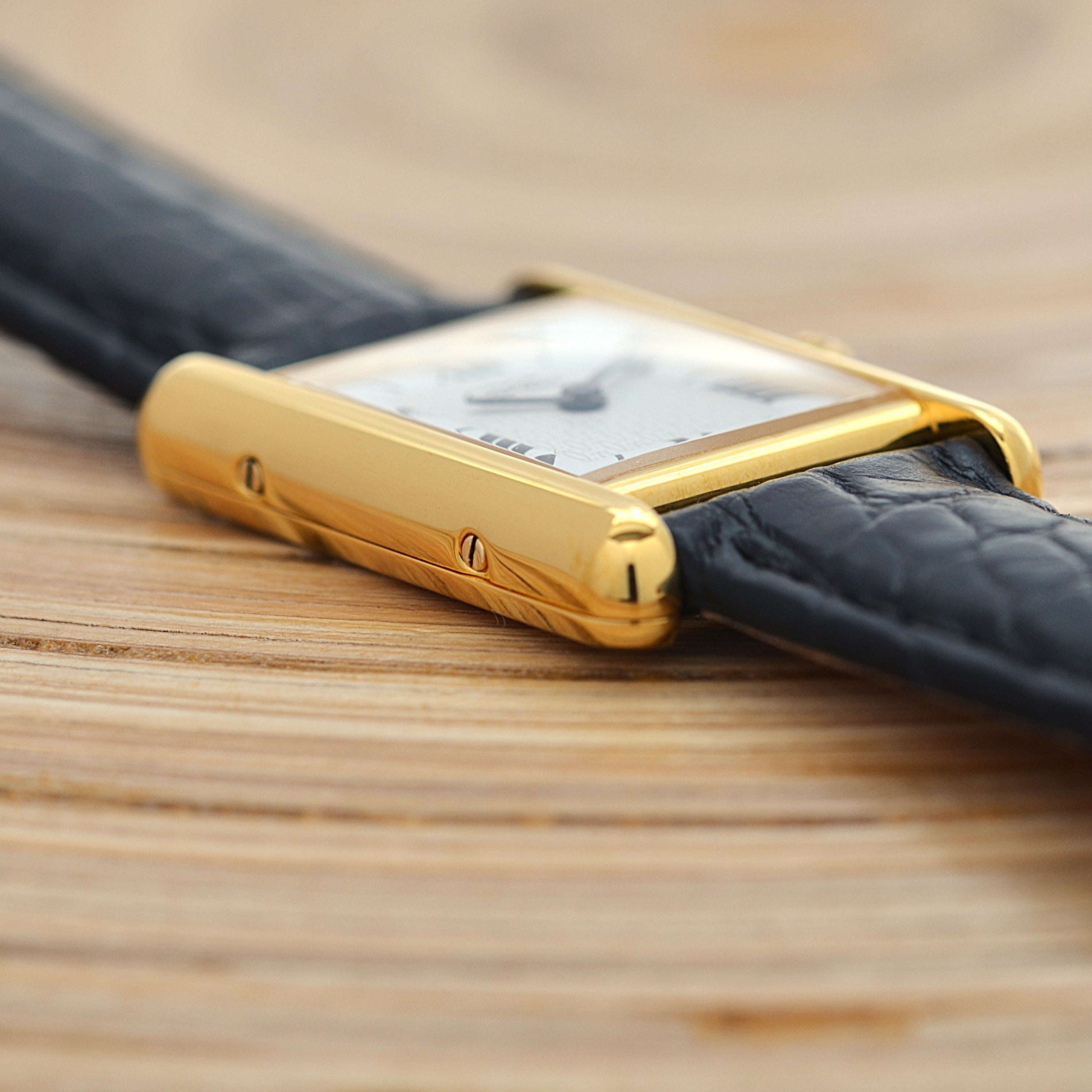 【Cartier】カルティエ マストタンクSM 飛びローマ 付属品完備