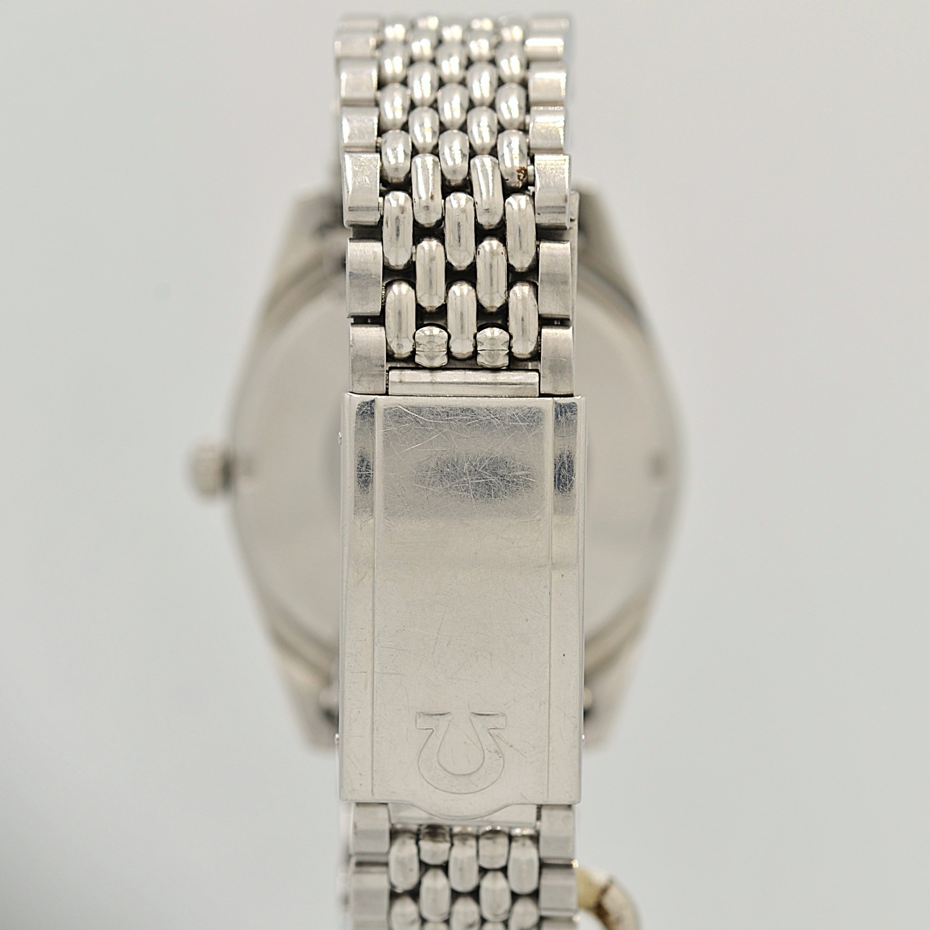 [OMEGA] Omega Seamaster Date Stainless Steel Crossline Cal. 565