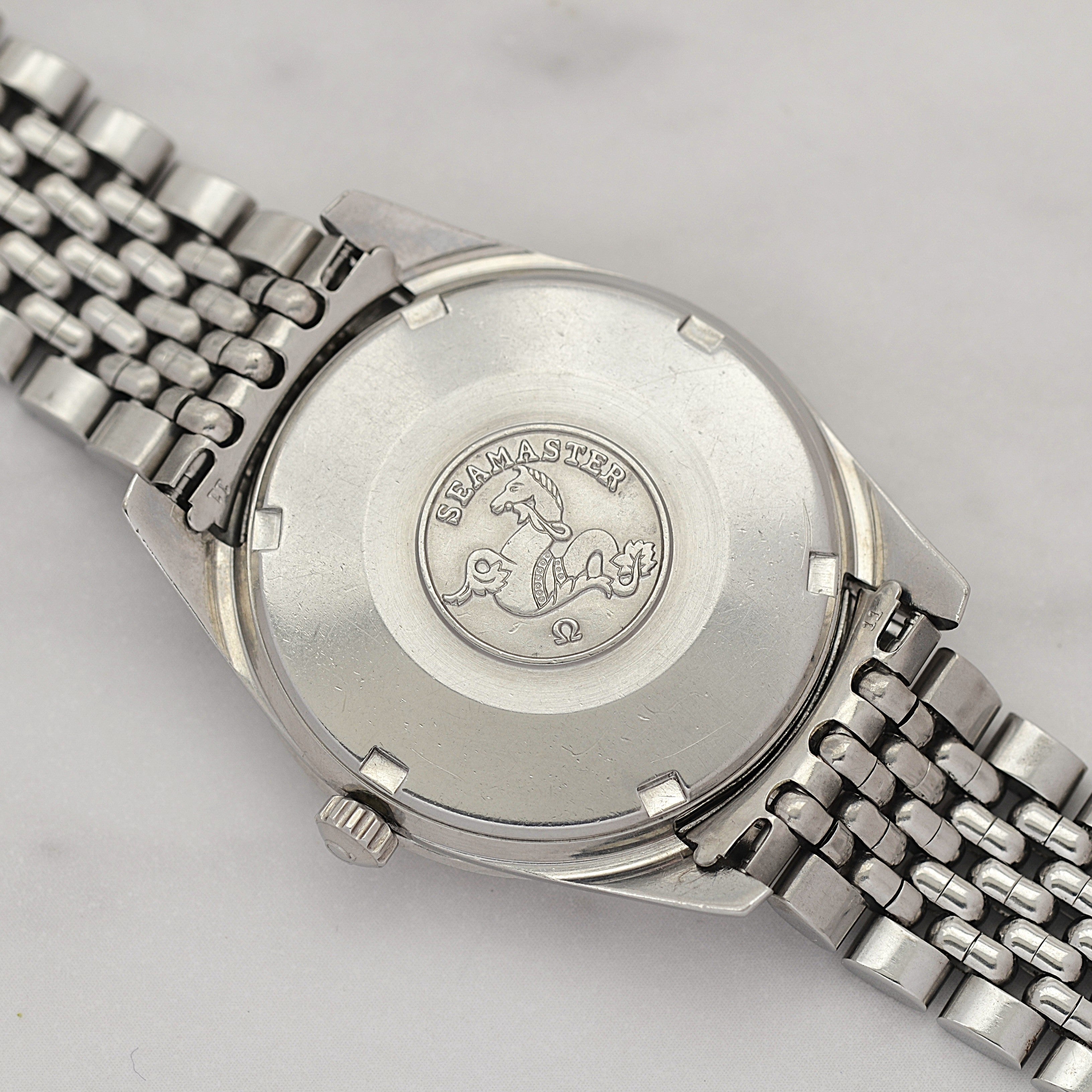 [OMEGA] Omega Seamaster Date Stainless Steel Crossline Cal. 565