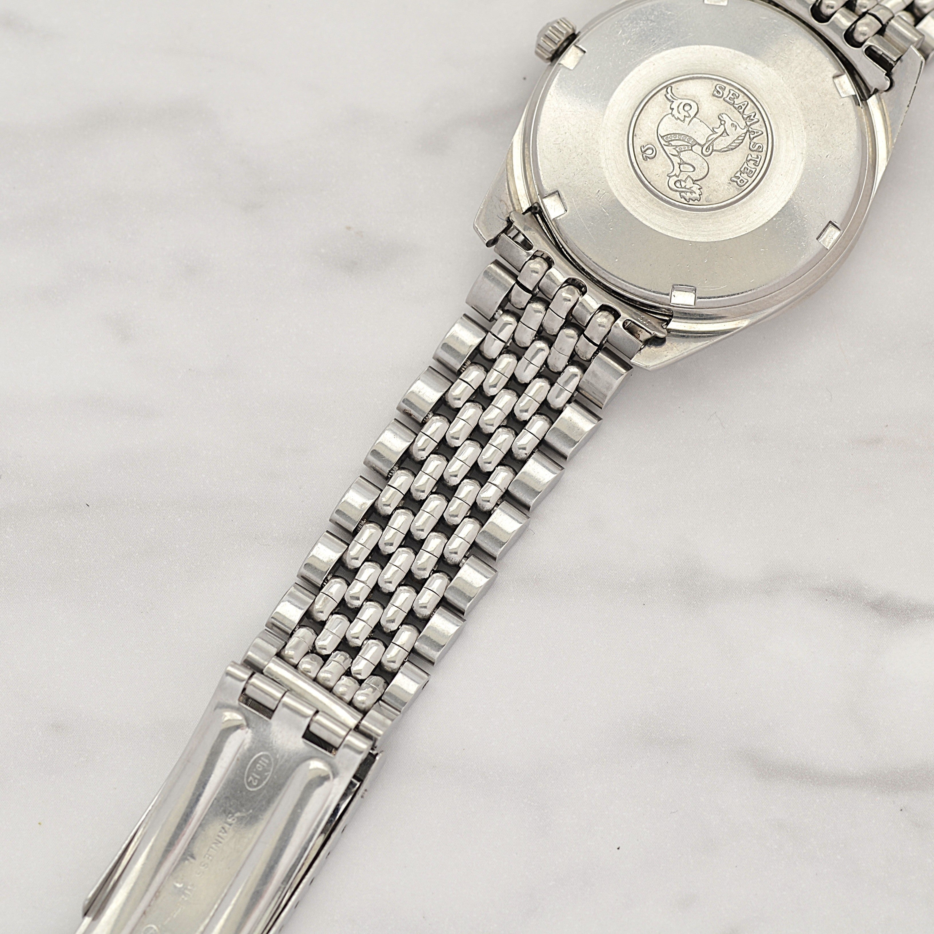 [OMEGA] Omega Seamaster Date Stainless Steel Crossline Cal. 565