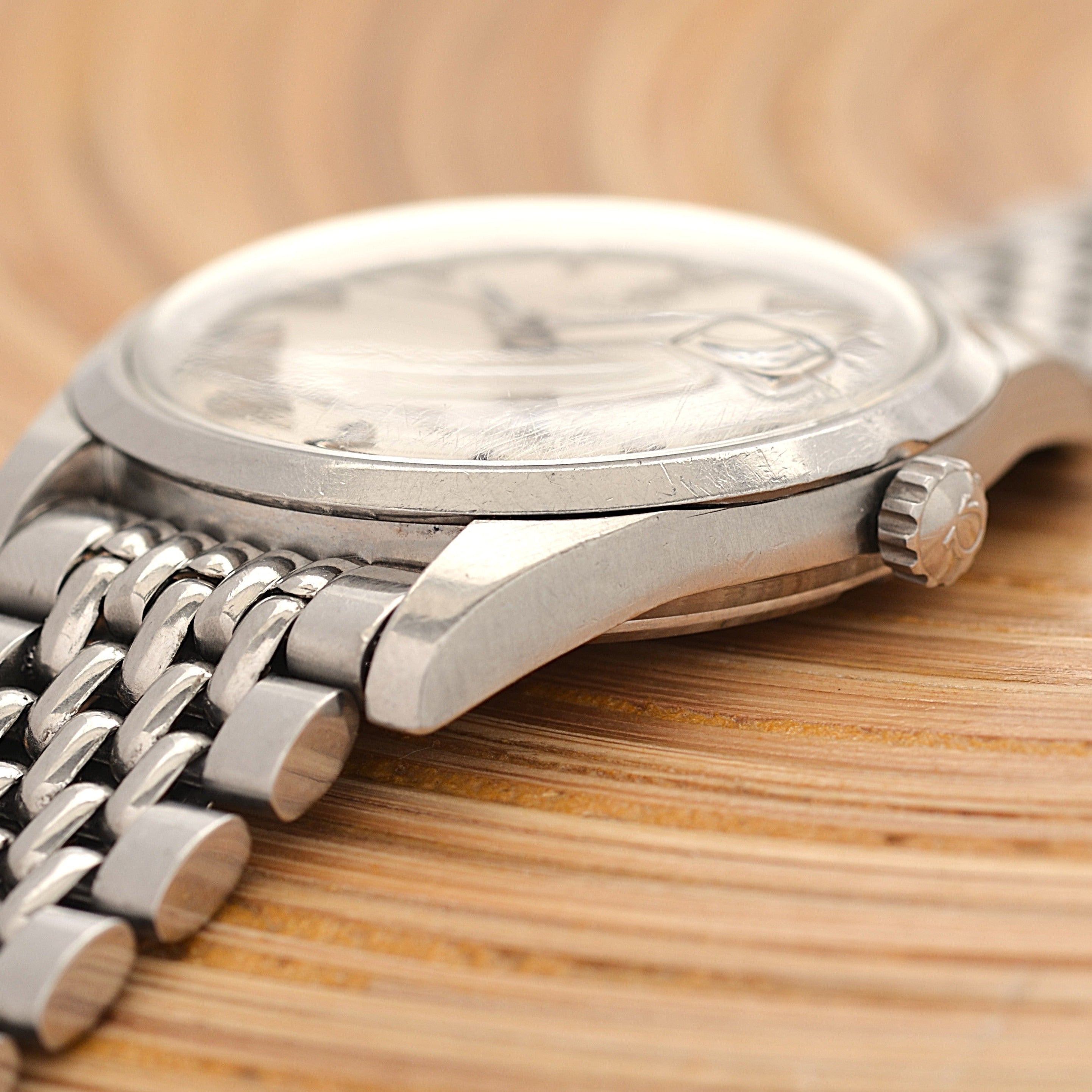 [OMEGA] Omega Seamaster Date Stainless Steel Crossline Cal. 565