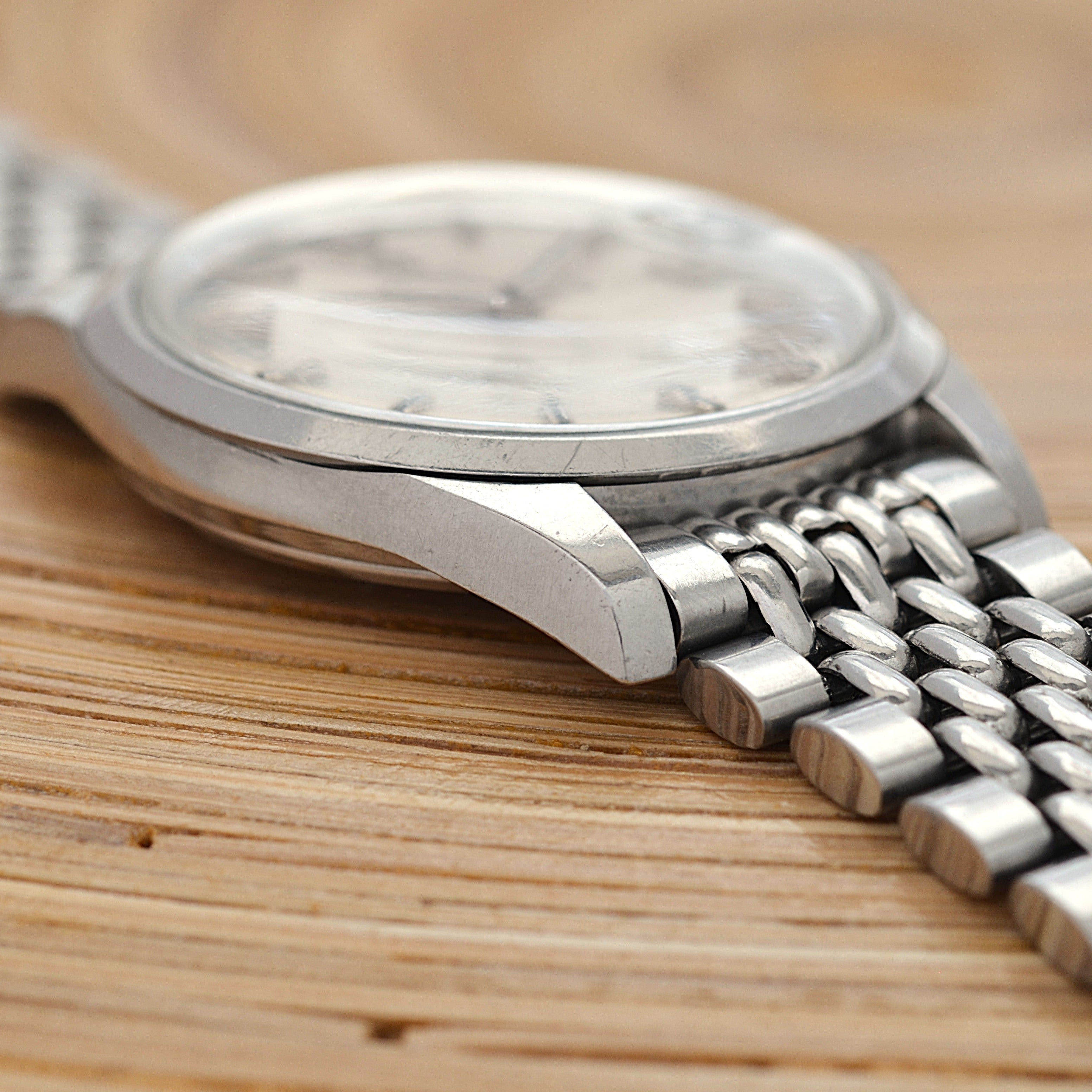 [OMEGA] Omega Seamaster Date Stainless Steel Crossline Cal. 565