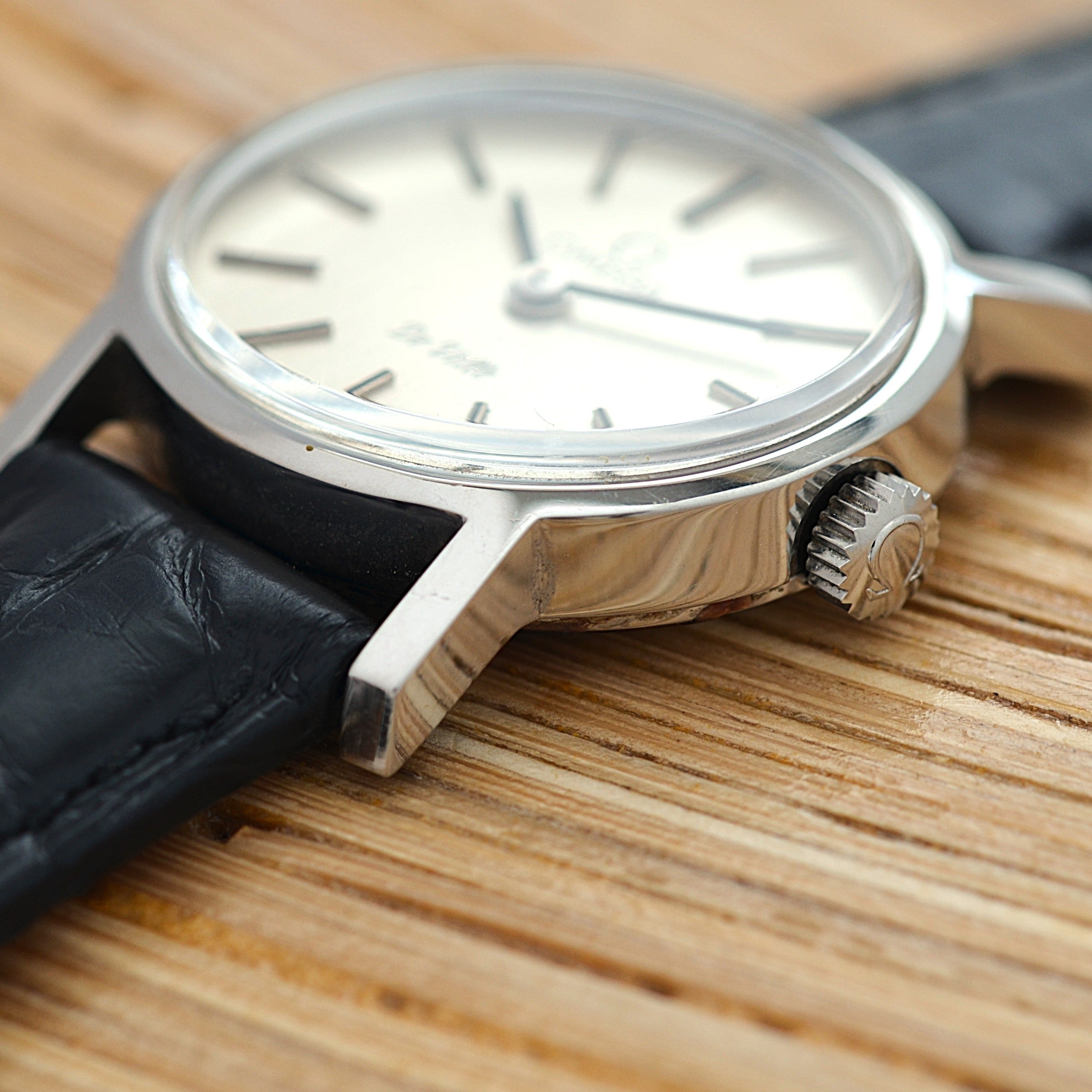 [Omega] 歐米茄碟飛系列不鏽鋼橢圓形銀色腕錶，全新庫存，所有配件齊全