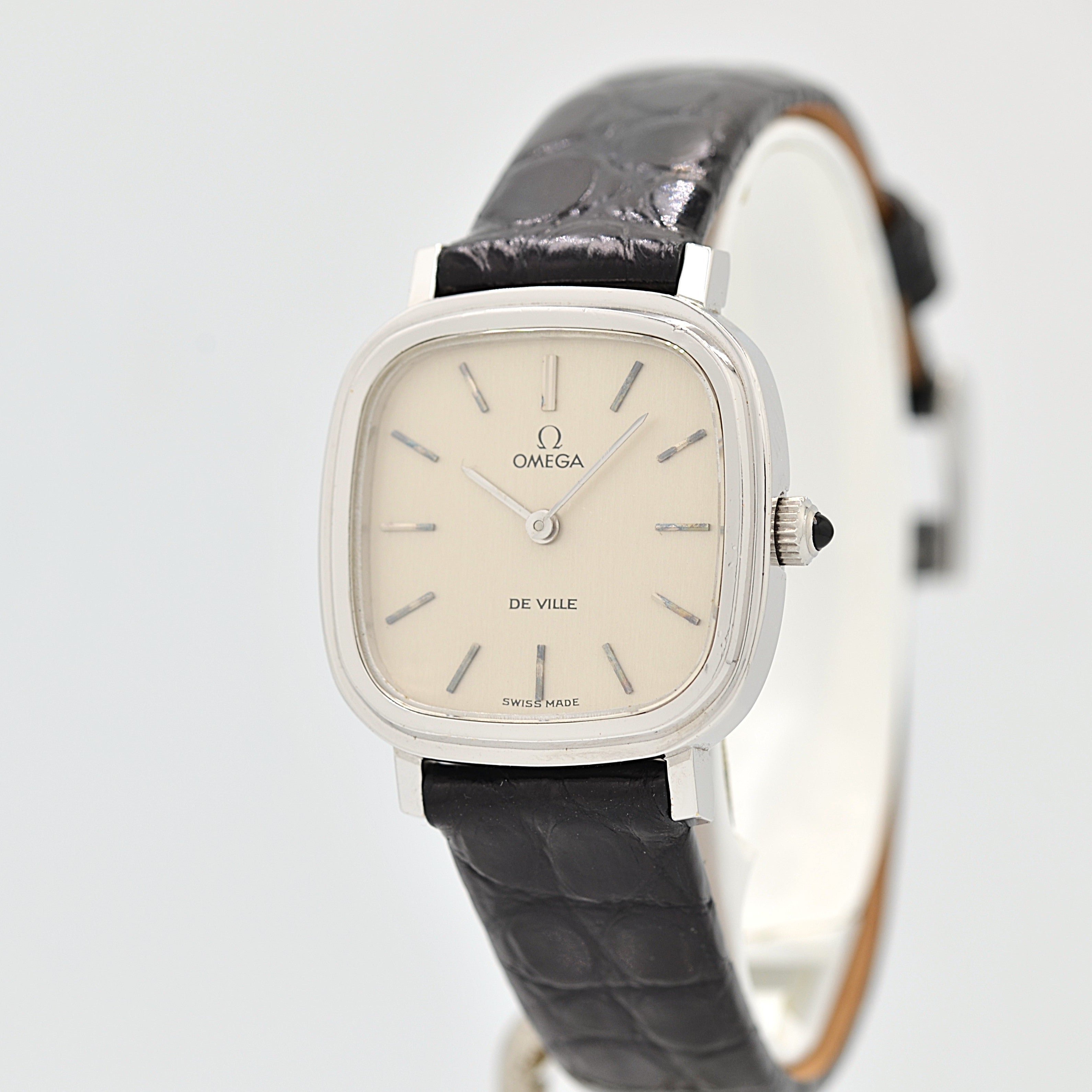 [OMEGA] Omega De Ville WGP Square Silver Deadstock with Genuine Buckle