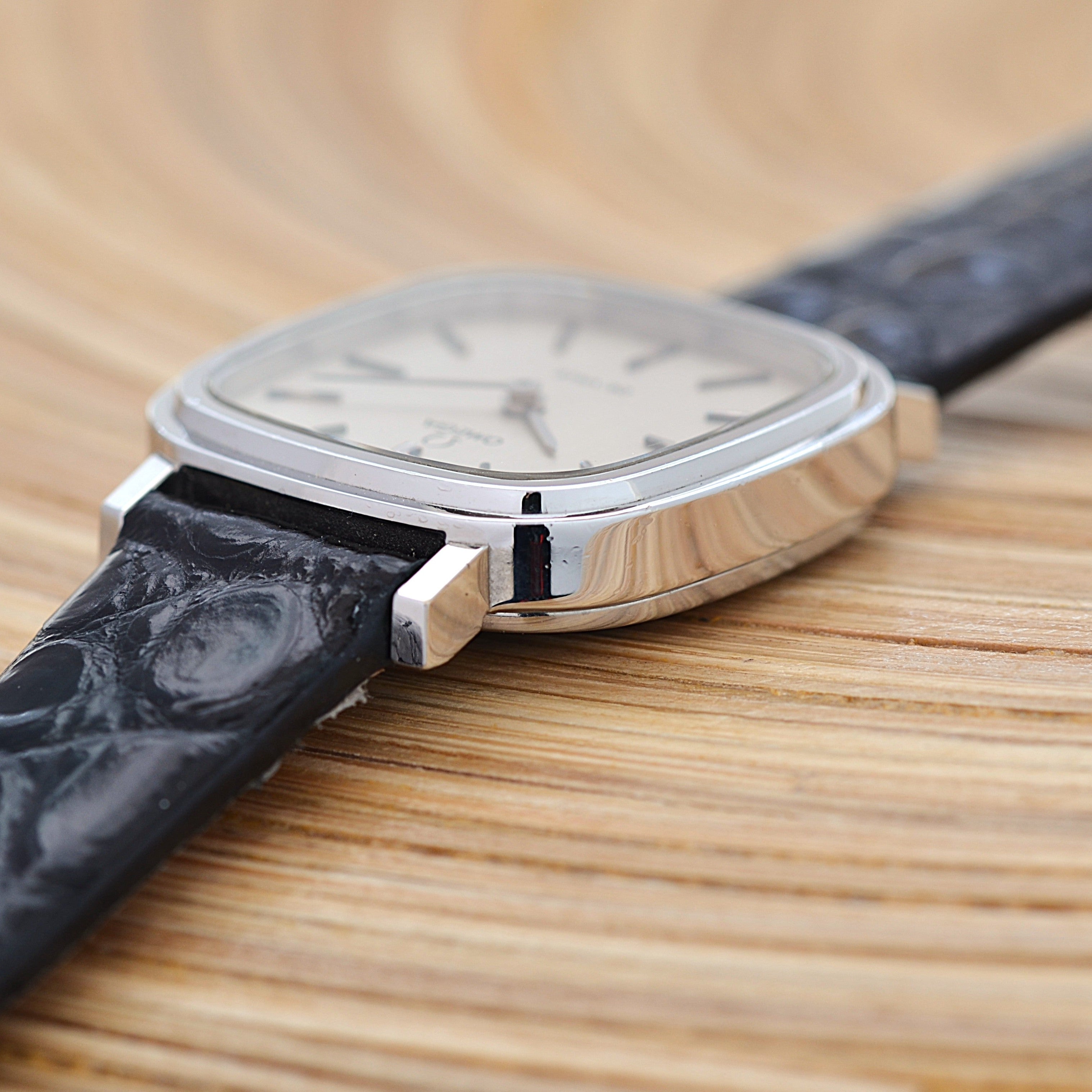 [OMEGA] Omega De Ville WGP Square Silver Deadstock with Genuine Buckle