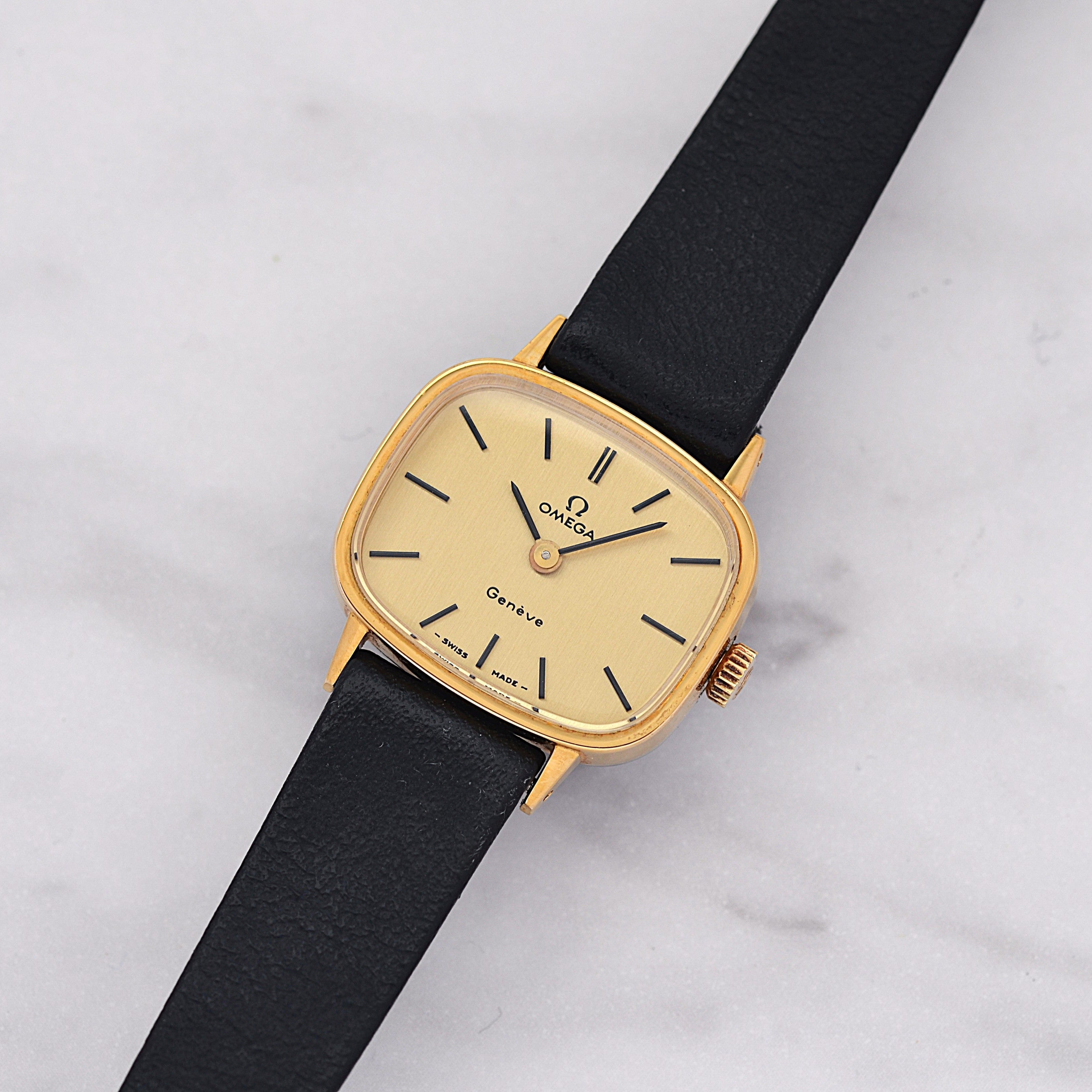 【OMEGA】オメガ デヴィル GP テレビスクリーンケース Gold デッドストック 純正尾錠付き