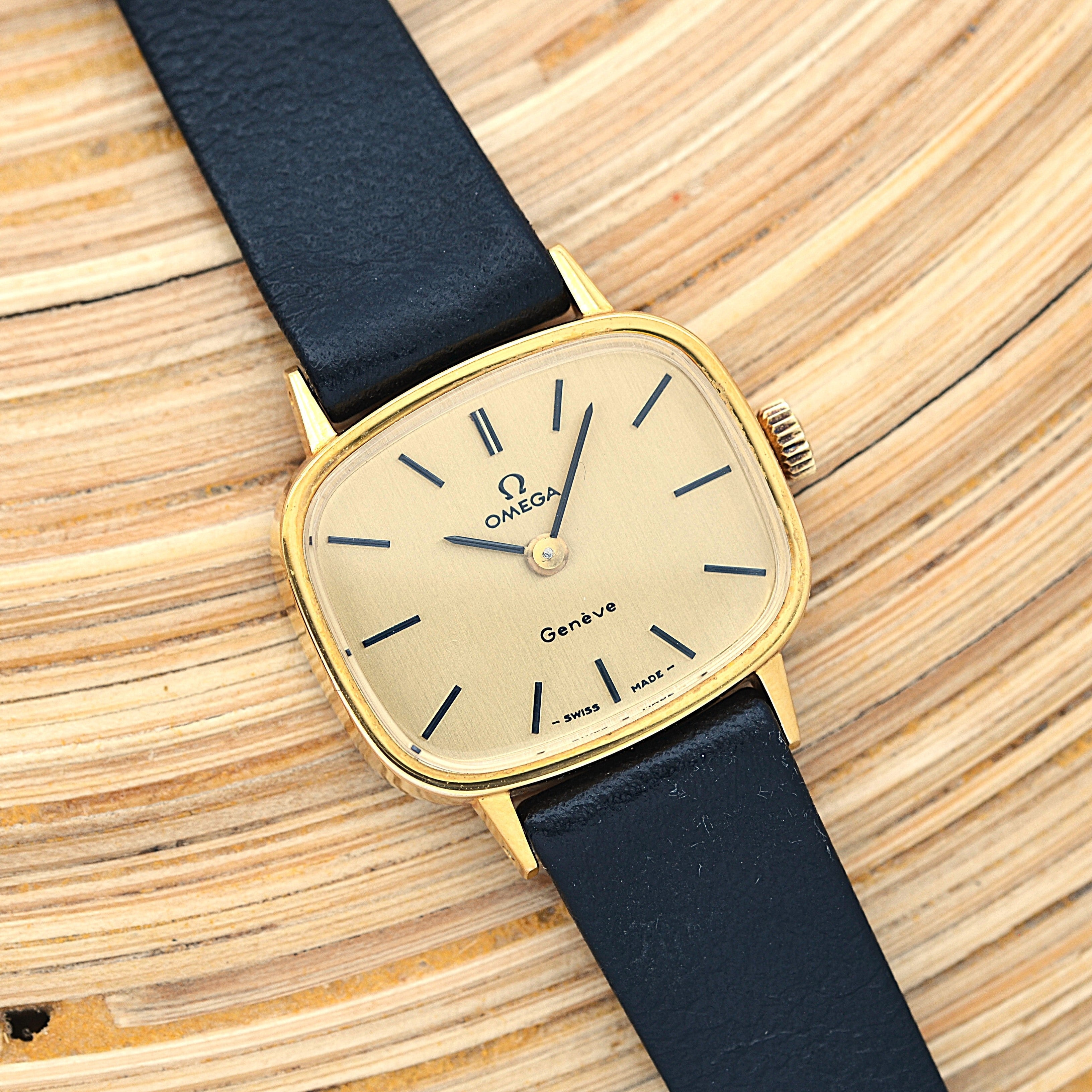 【OMEGA】オメガ デヴィル GP テレビスクリーンケース Gold デッドストック 純正尾錠付き