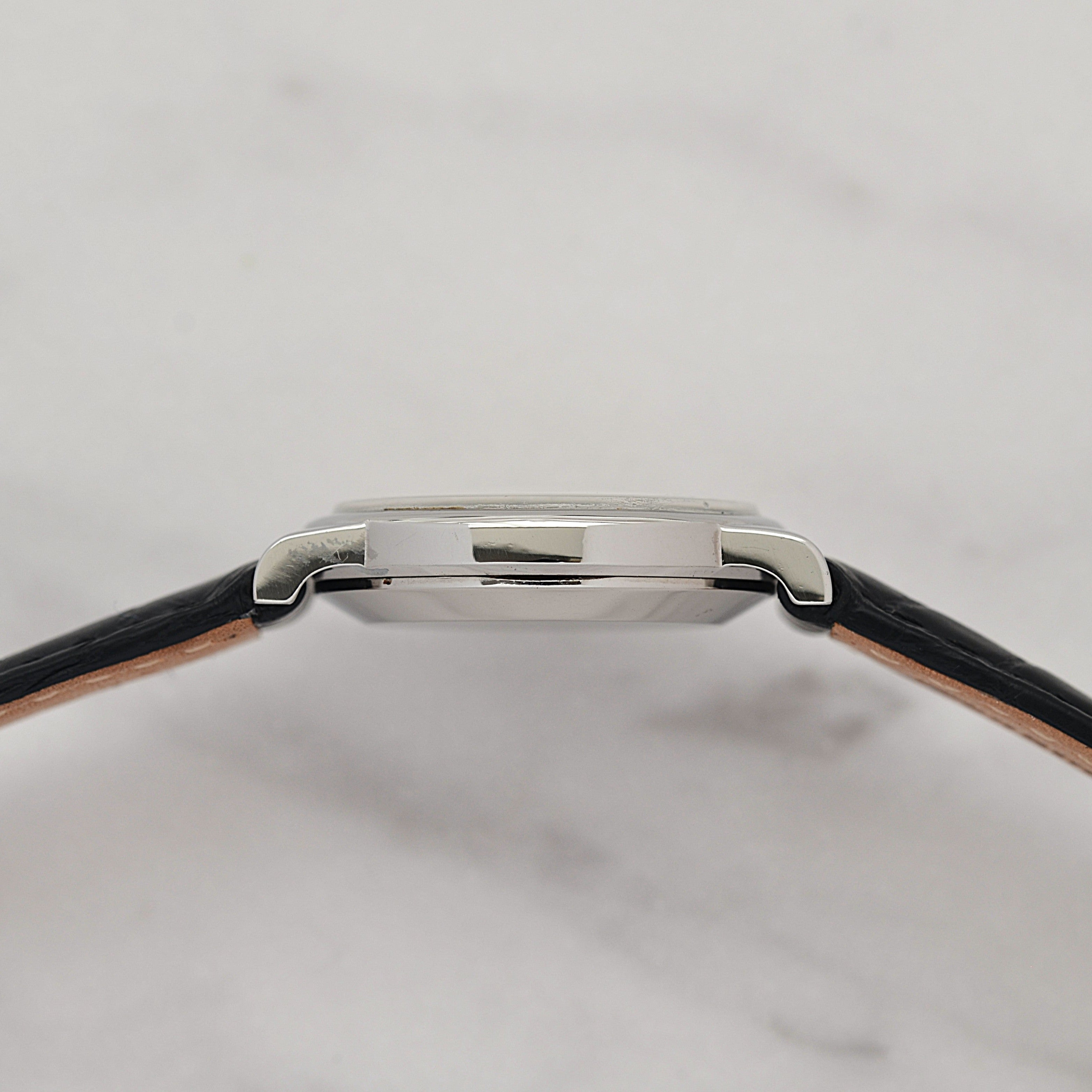 【OMEGA】オメガ デヴィル SS ラウンド White Arabic 純正尾錠付き