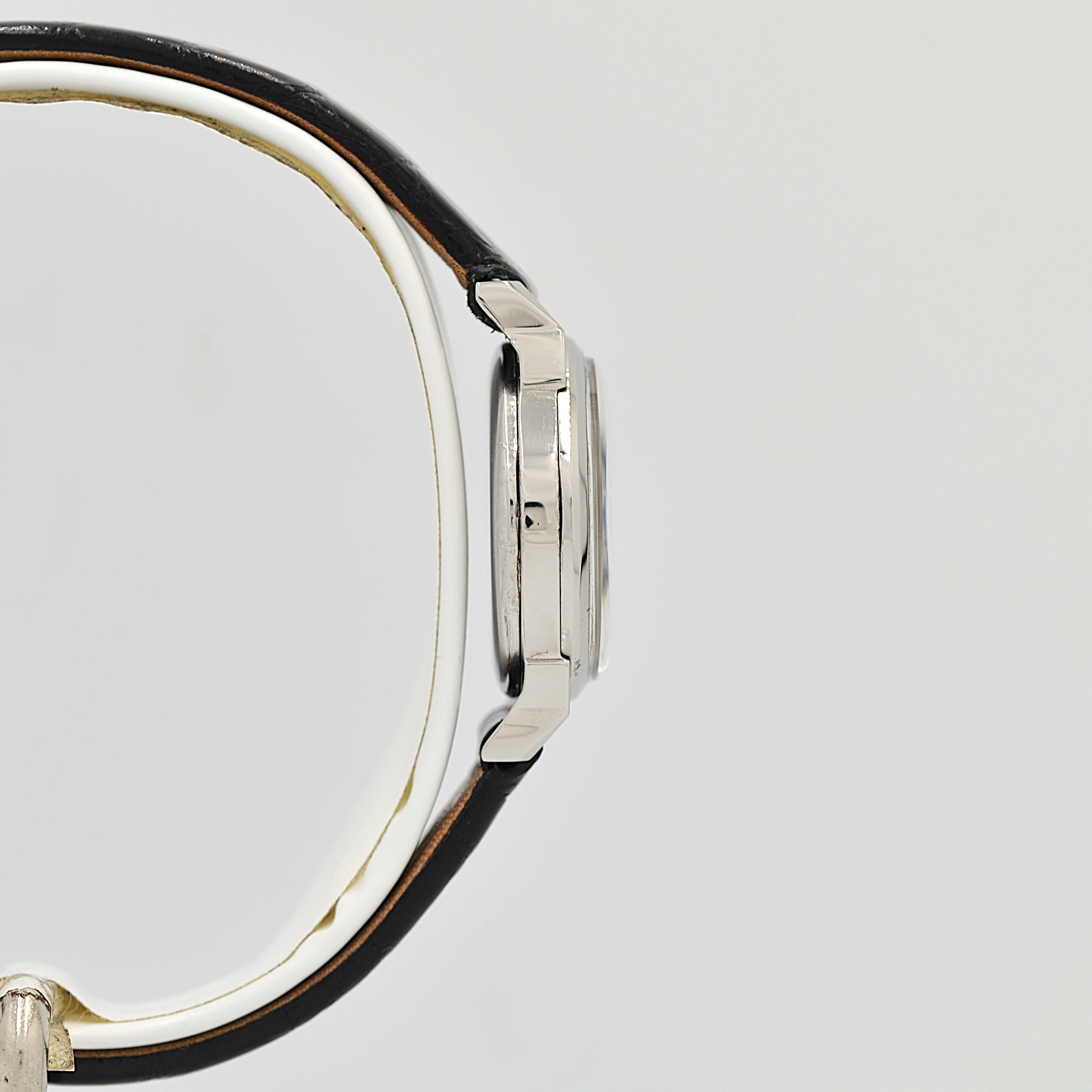 [OMEGA] Omega Round Model Stainless Steel Women's Sizes 12, 3, 6, 9 Silver with Genuine Buckle