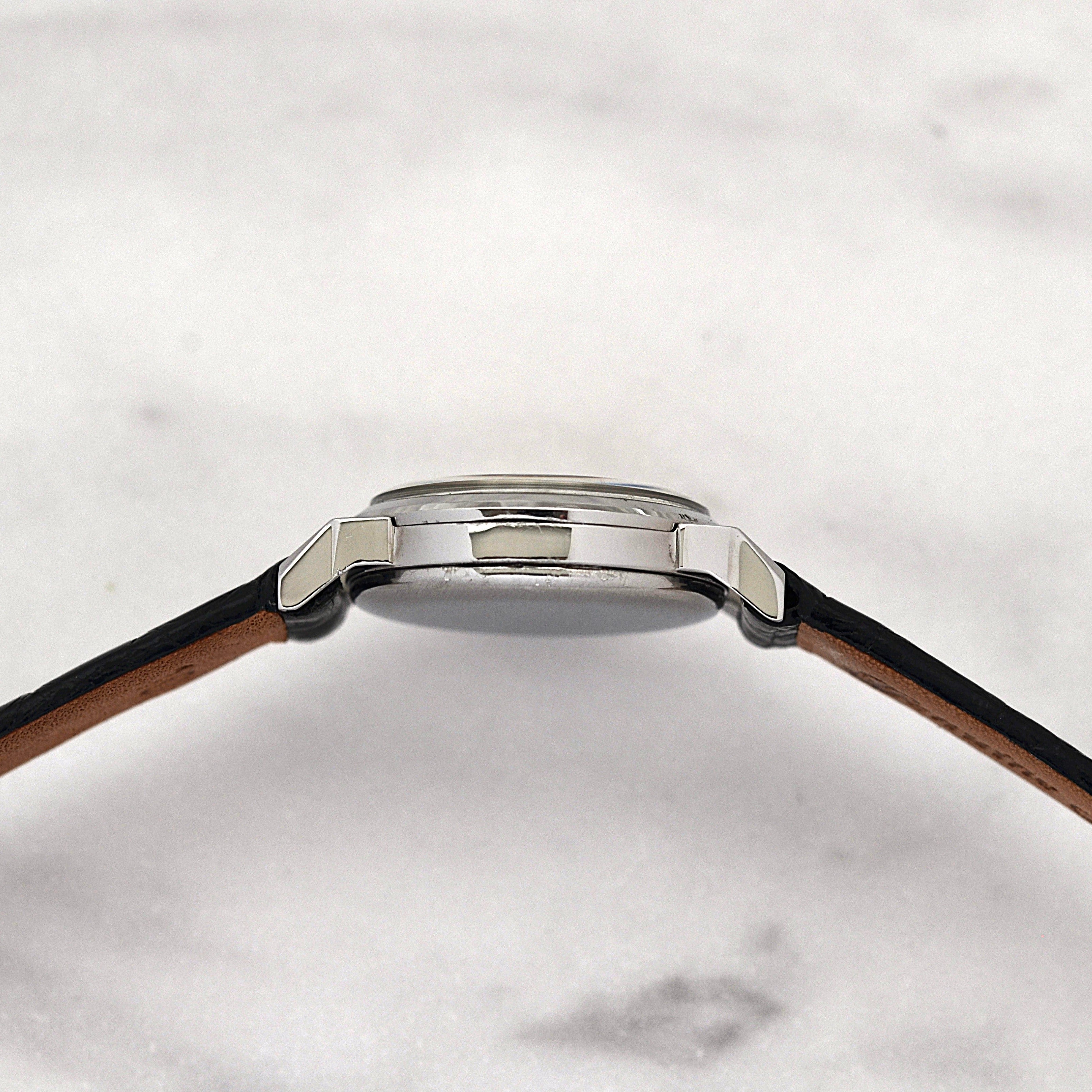 [OMEGA] Omega Round Model Stainless Steel Women's Sizes 12, 3, 6, 9 Silver with Genuine Buckle