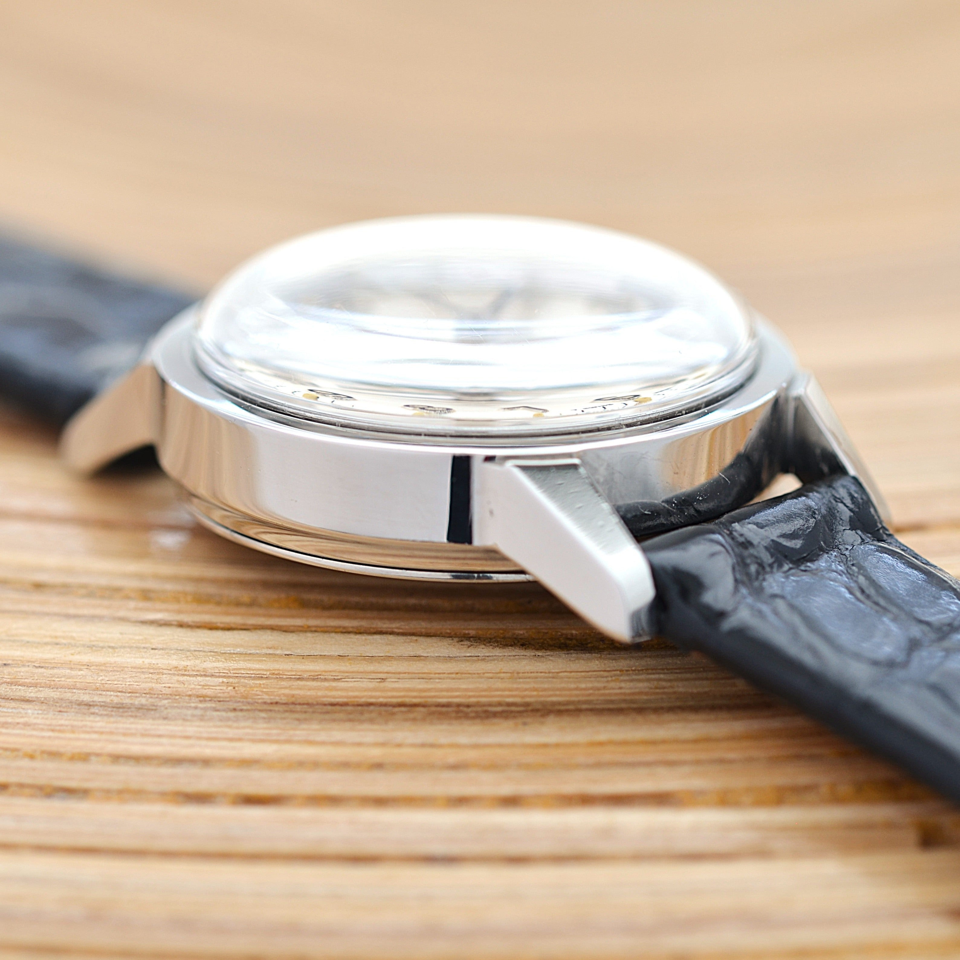 [OMEGA] Omega Round Model Stainless Steel Women's Size Silver Upright Arabic with Genuine Buckle