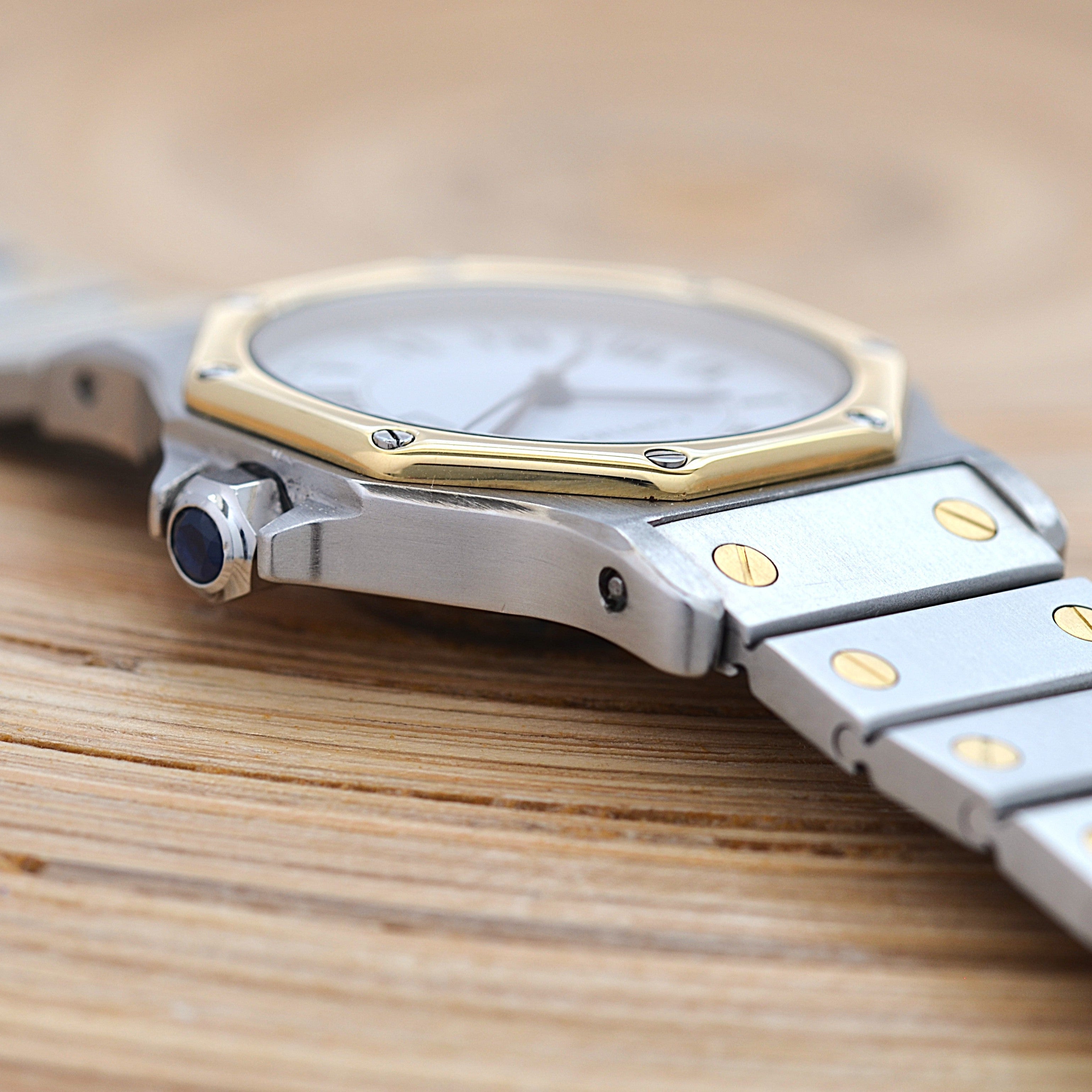 [Cartier] Cartier Santos Octagon LM 18KYG x SS