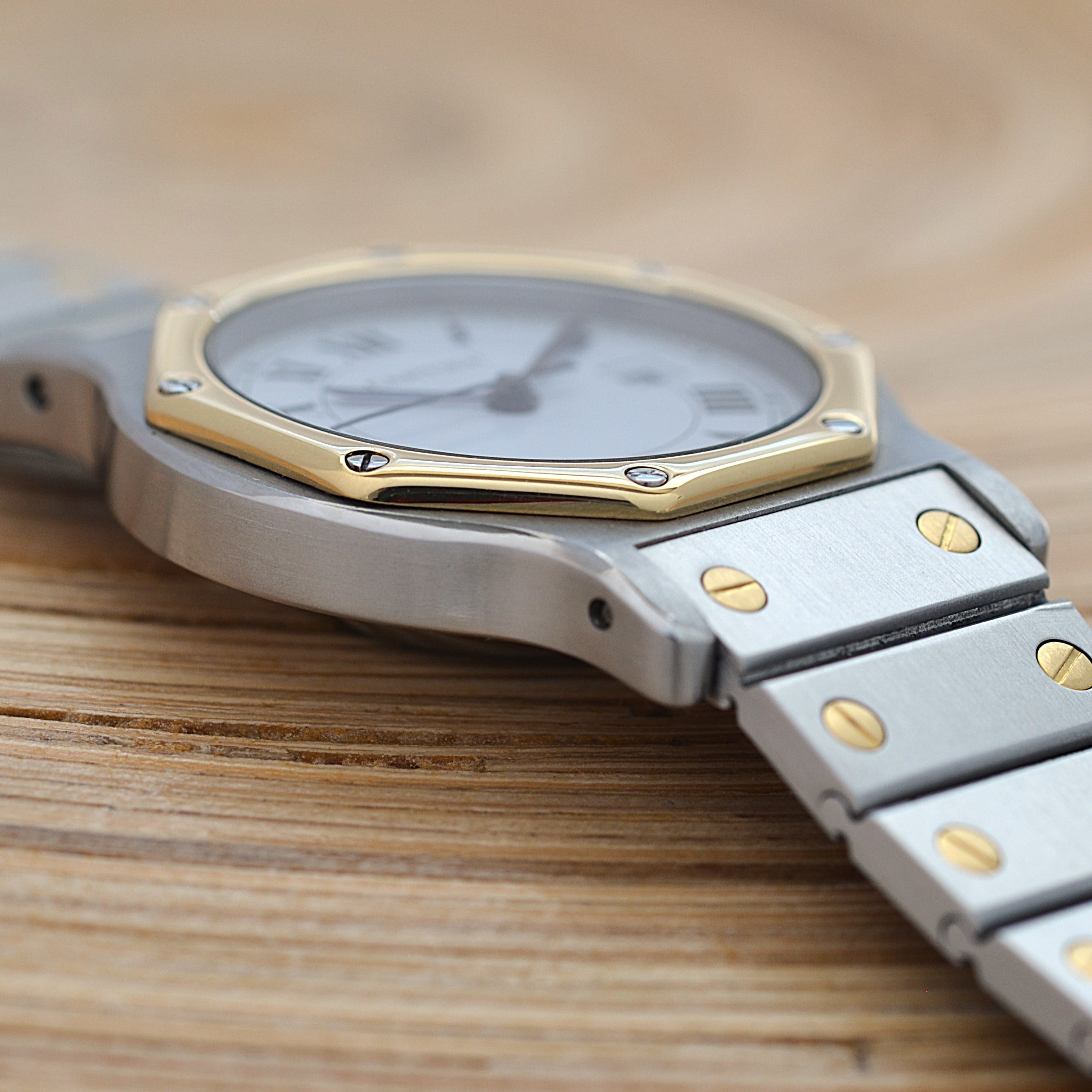 [Cartier] Cartier Santos Octagon LM 18KYG x SS