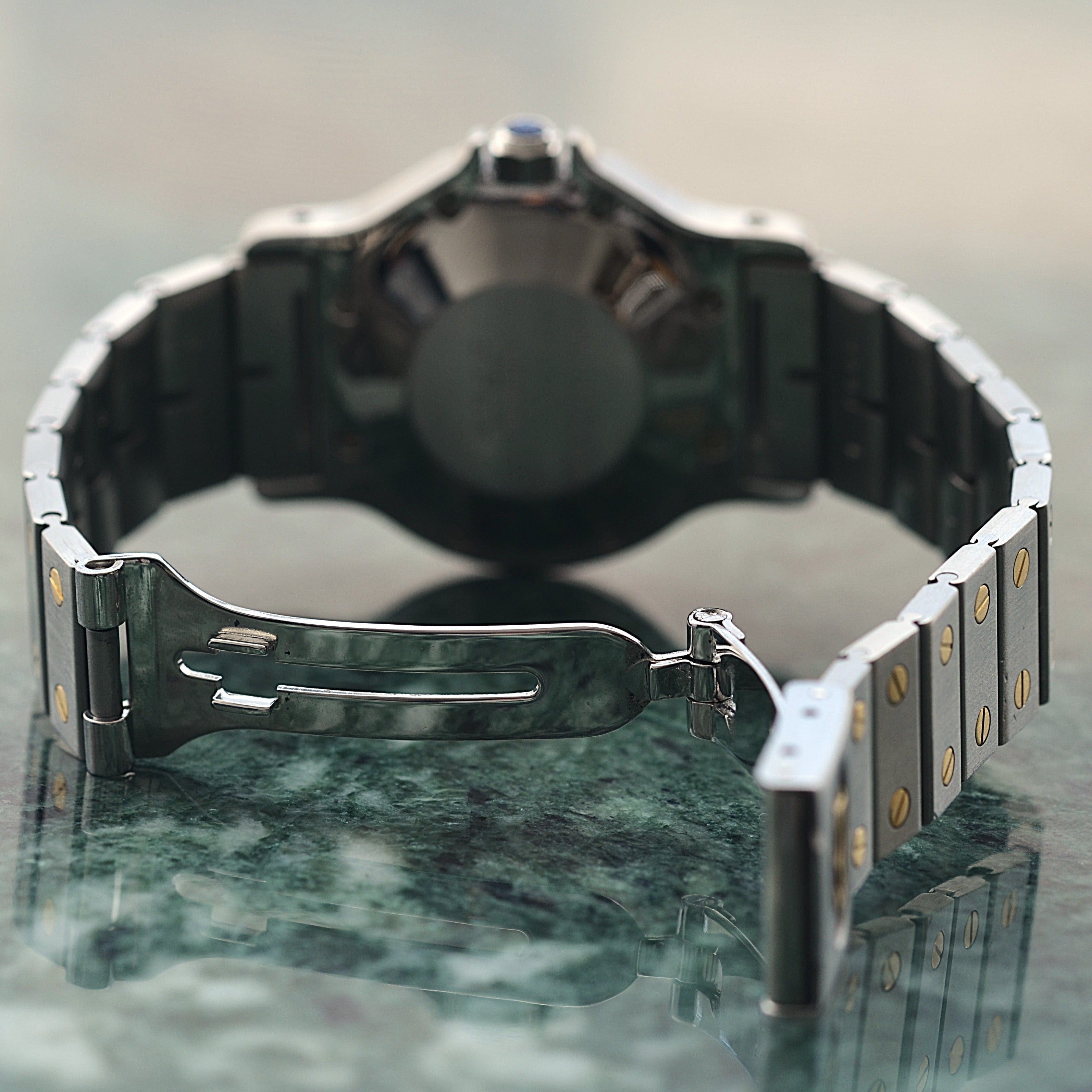 [Cartier] Cartier Santos Octagon LM 18KYG x SS