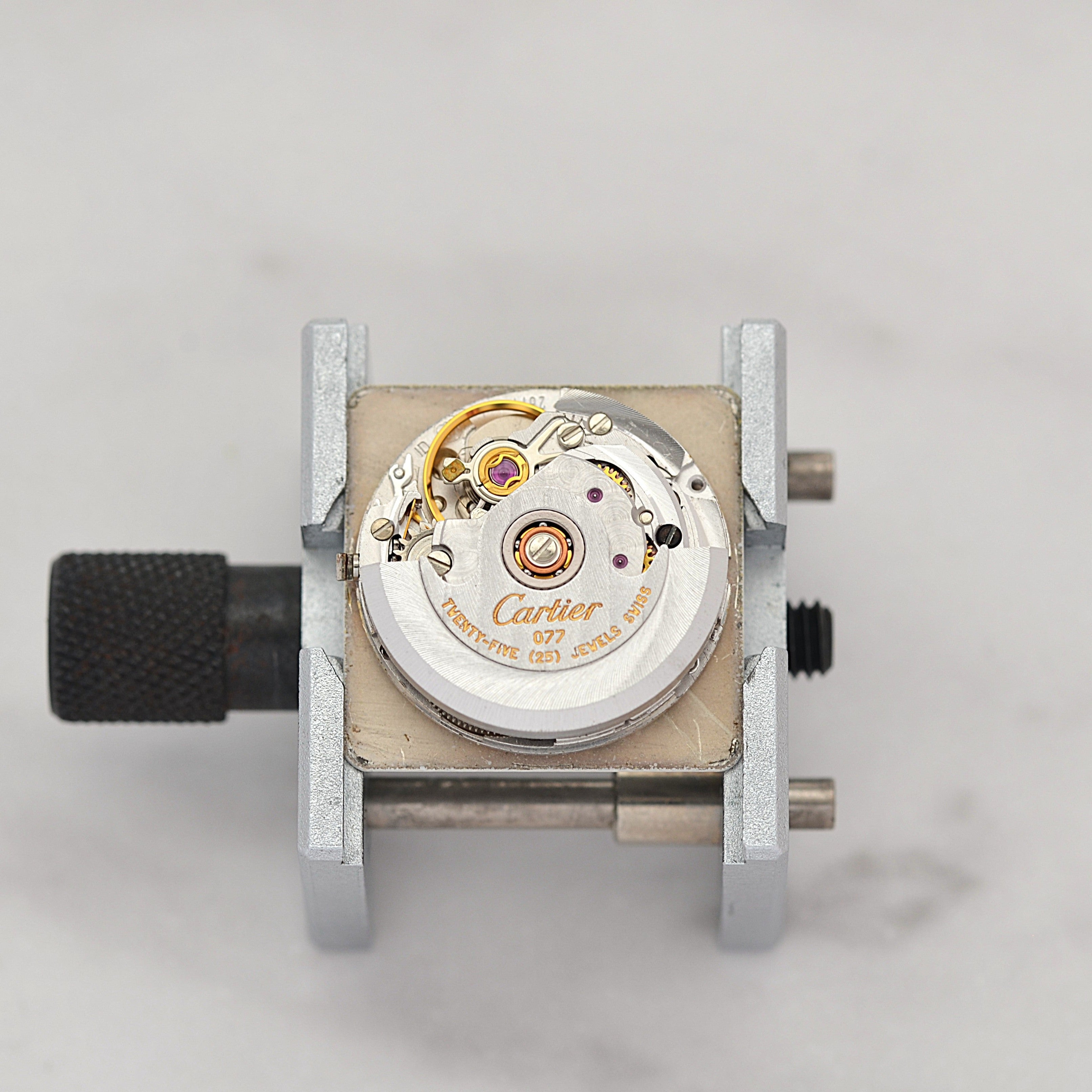 [Cartier] Cartier Santos Carree LM 18K Yellow Gold x Stainless Steel Double Buckle