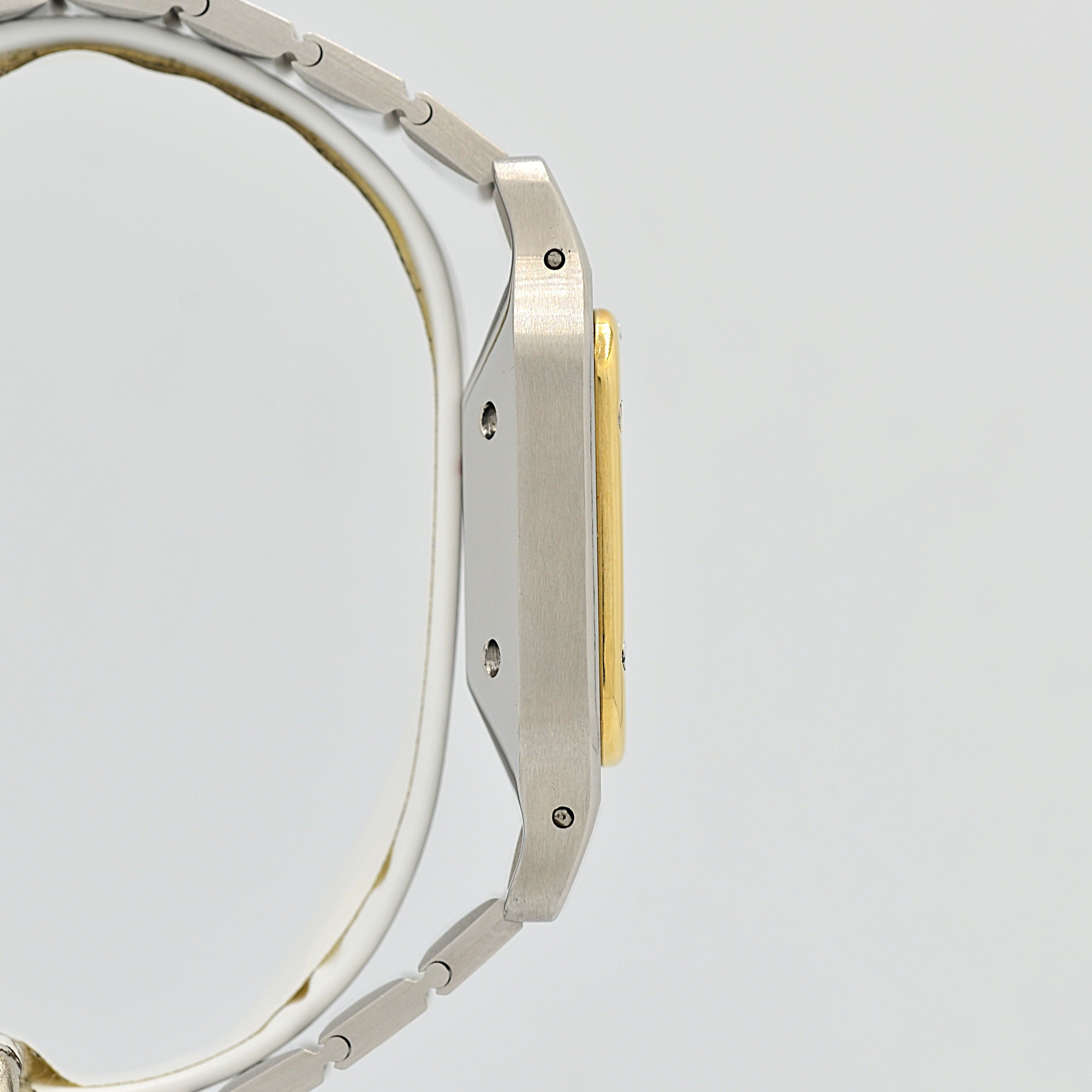 【Cartier】カルティエ サントスカレLM 18KYG×SS 初期型ブレスレット