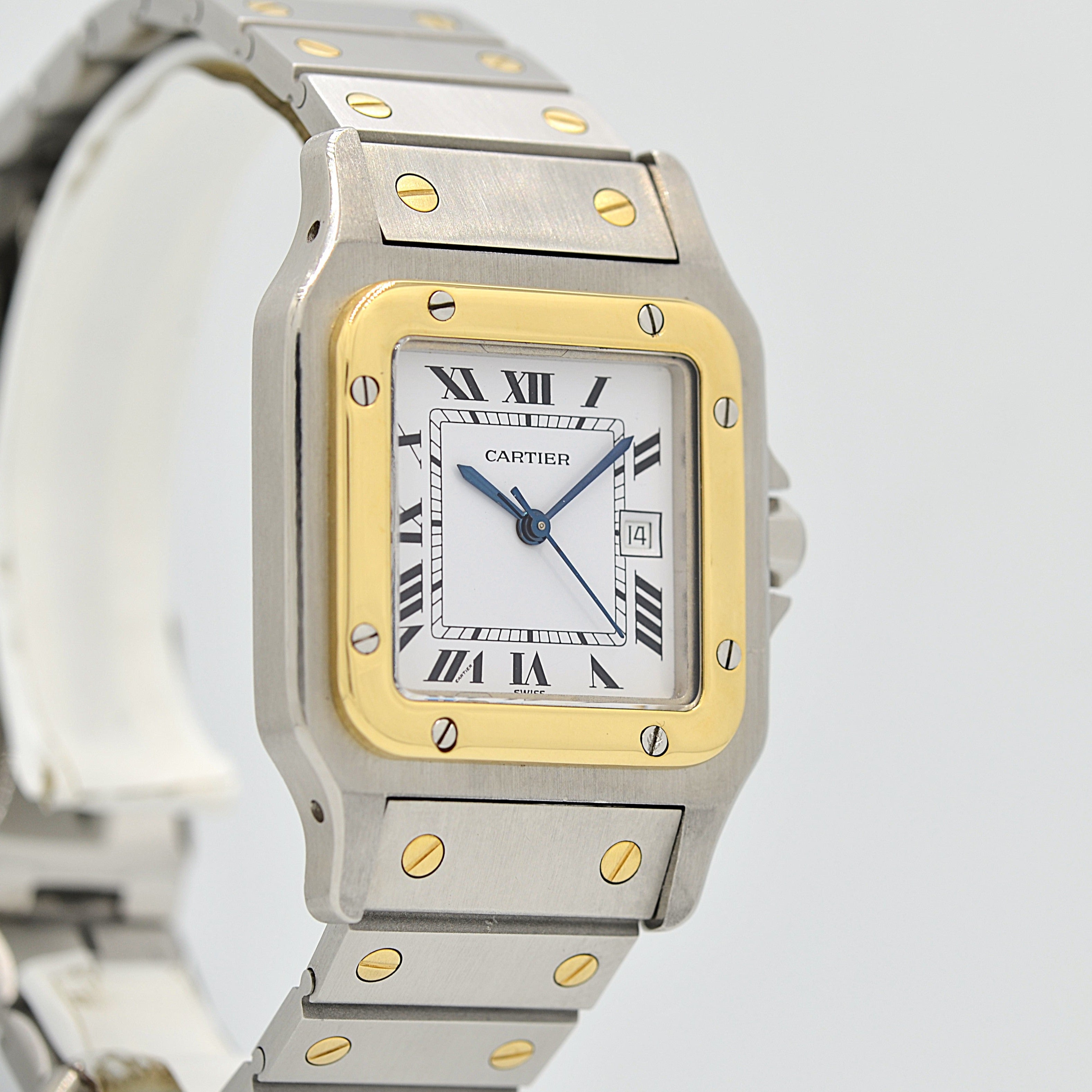 【Cartier】カルティエ サントスカレLM 18KYG×SS 初期型ブレスレット