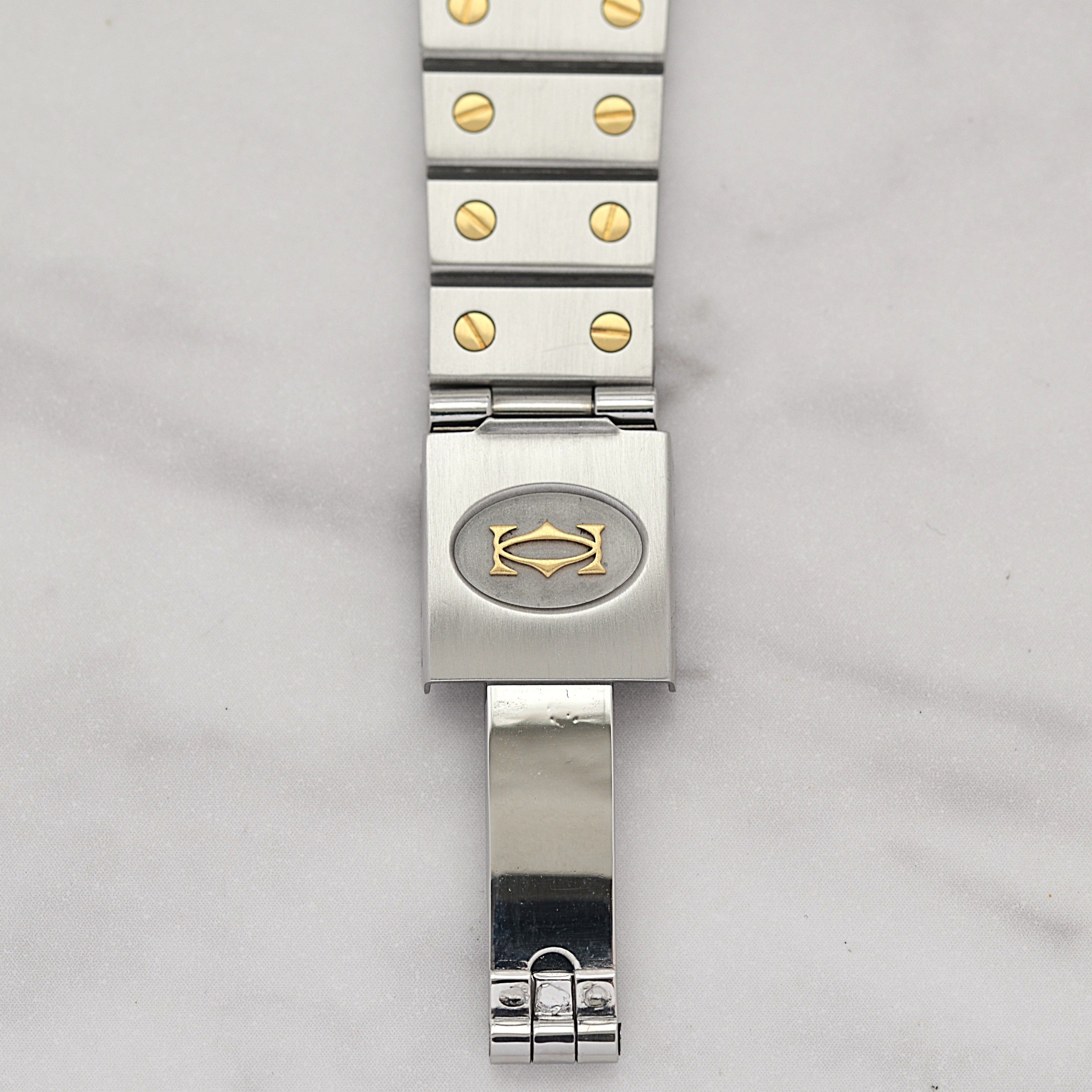 【Cartier】カルティエ サントスカレLM 18KYG×SS 初期型ブレスレット