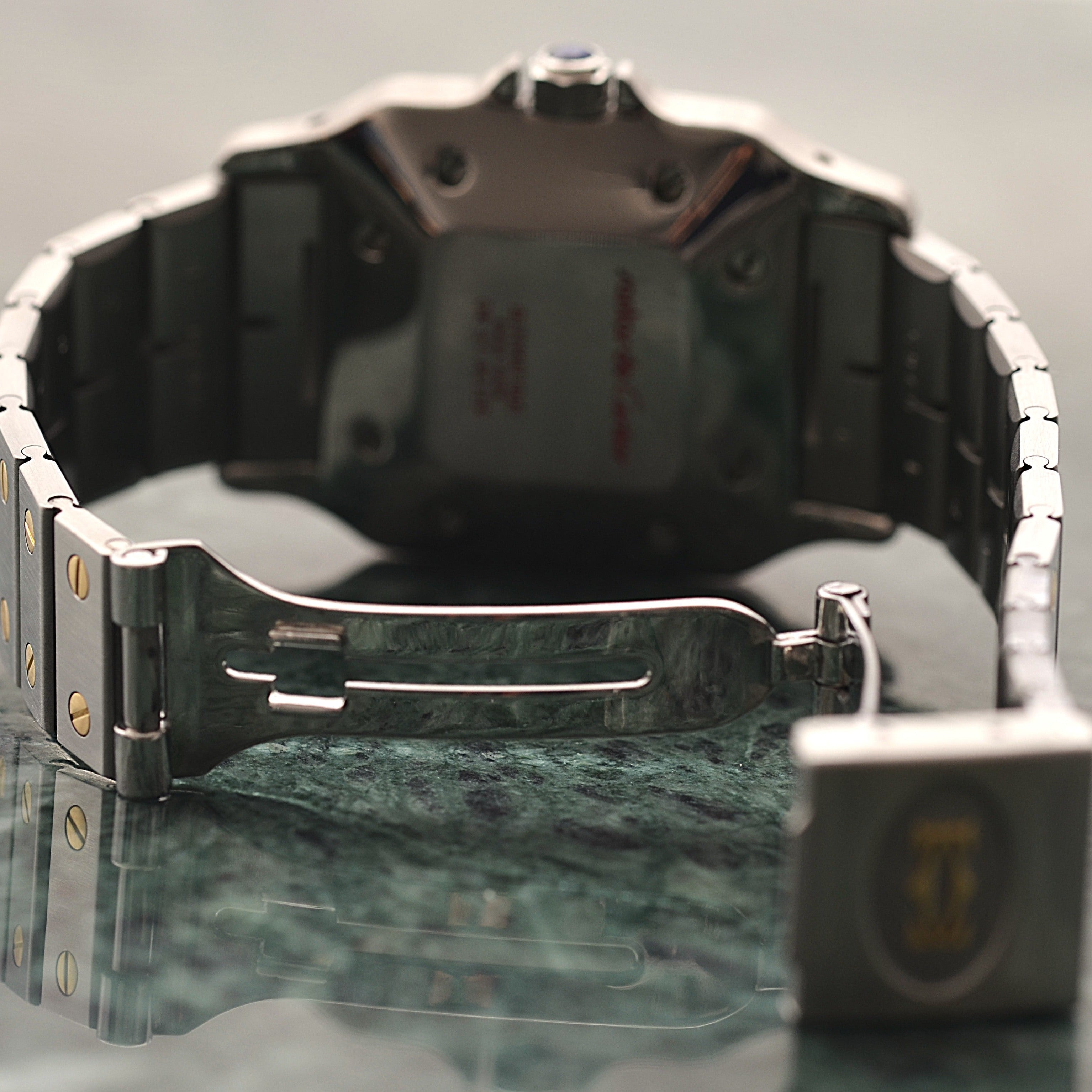 【Cartier】カルティエ サントスカレLM 18KYG×SS 初期型ブレスレット