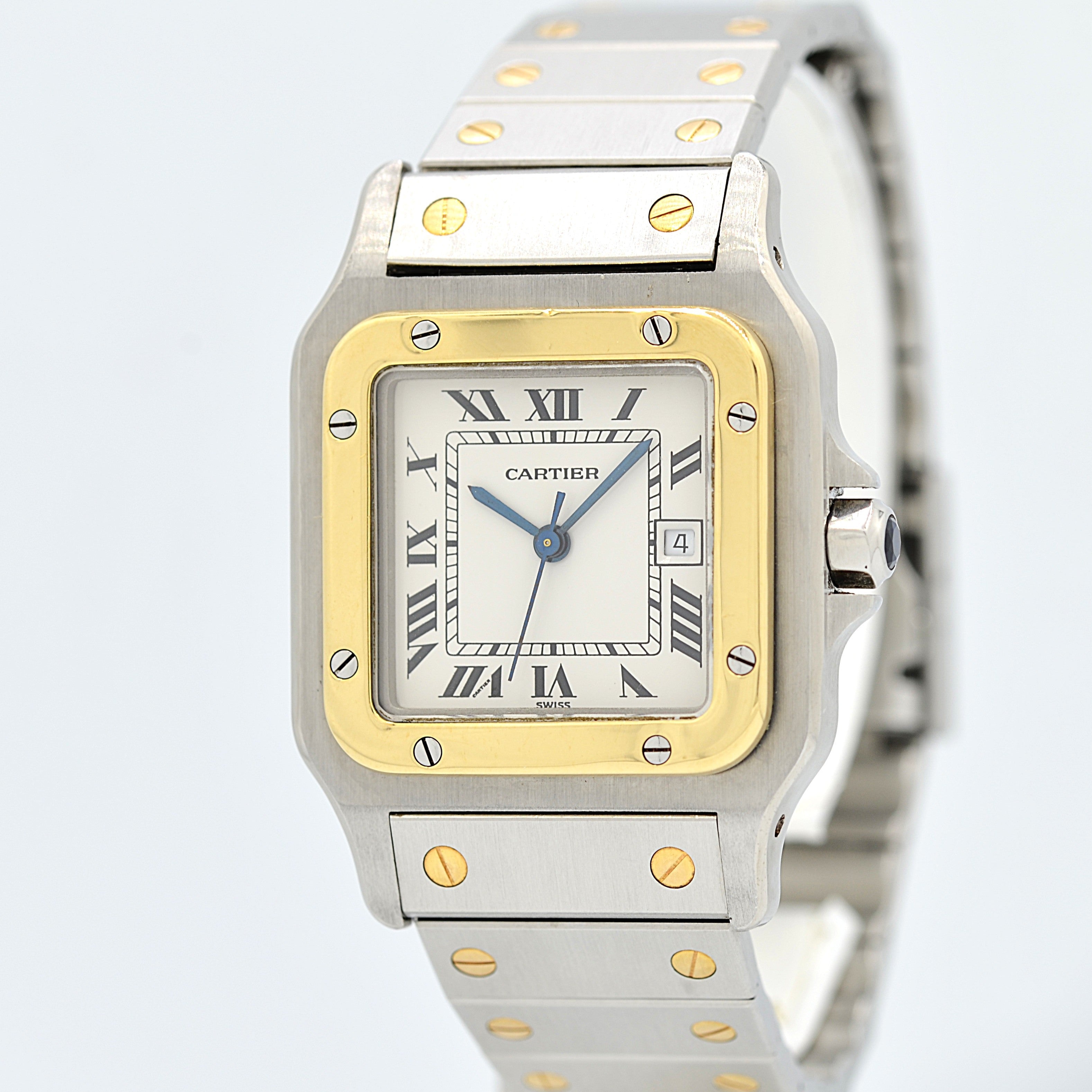 [Cartier] Cartier Santos Carree LM 18KYG x SS Single Buckle