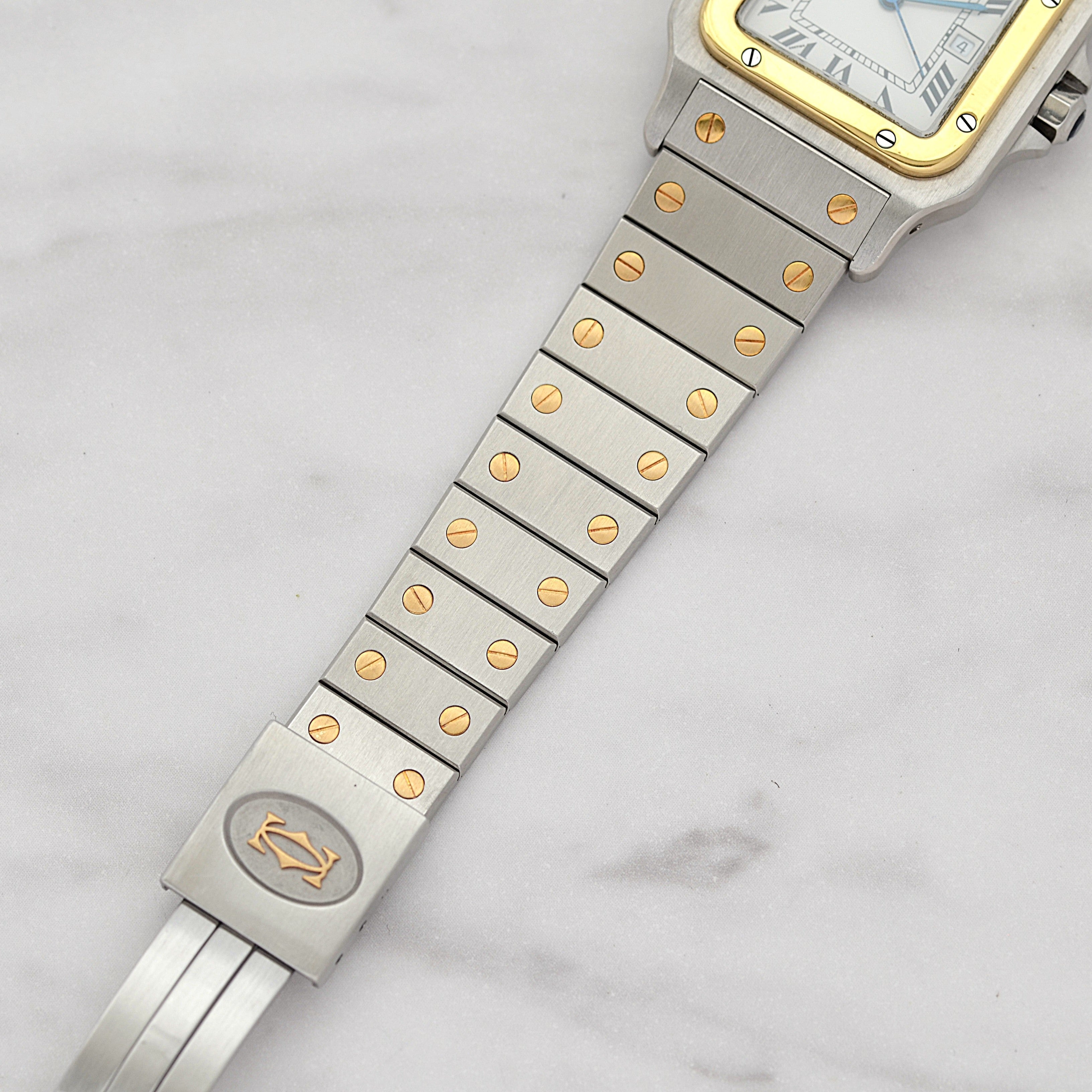 [Cartier] Cartier Santos Carree LM 18KYG x SS Single Buckle