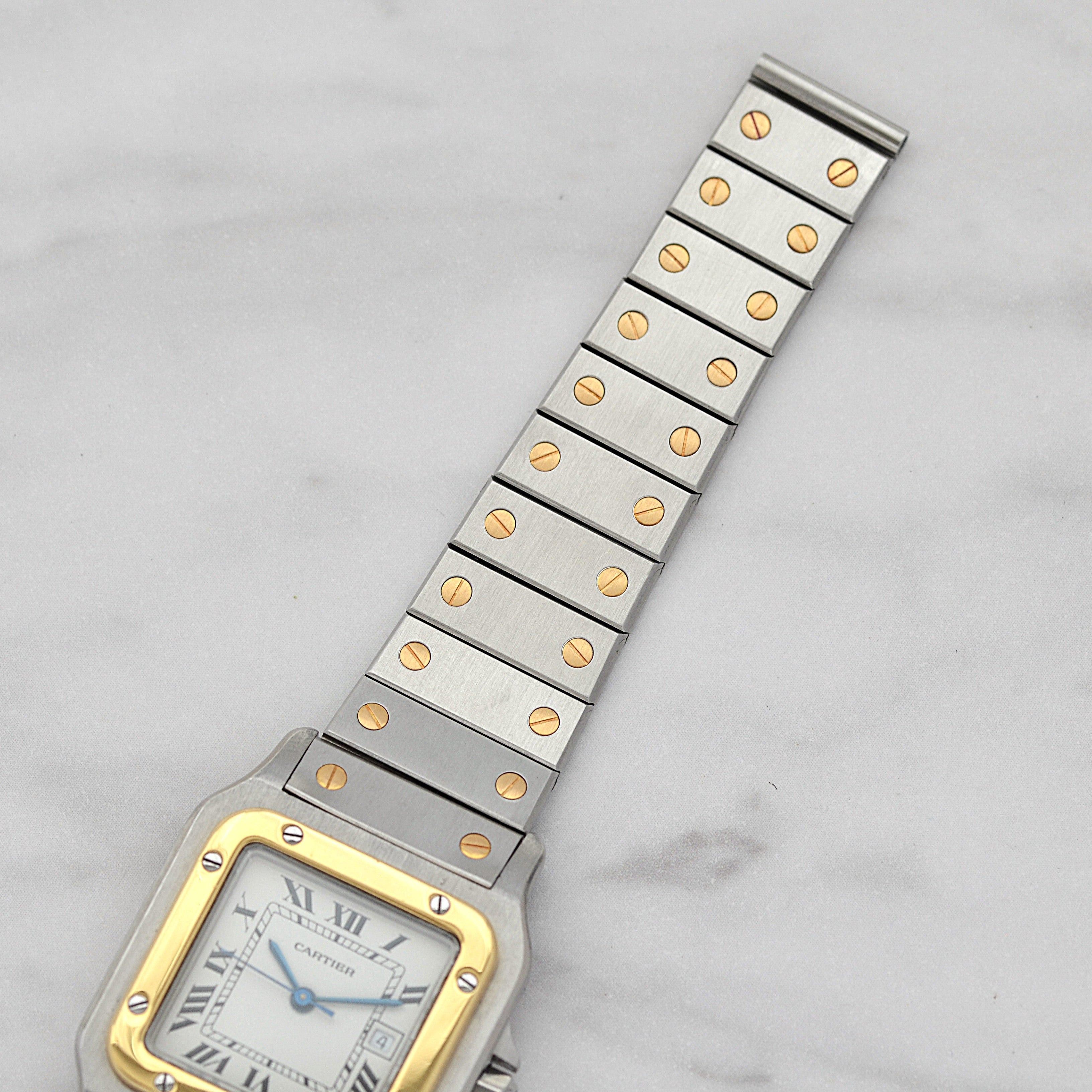 [Cartier] Cartier Santos Carree LM 18KYG x SS Single Buckle