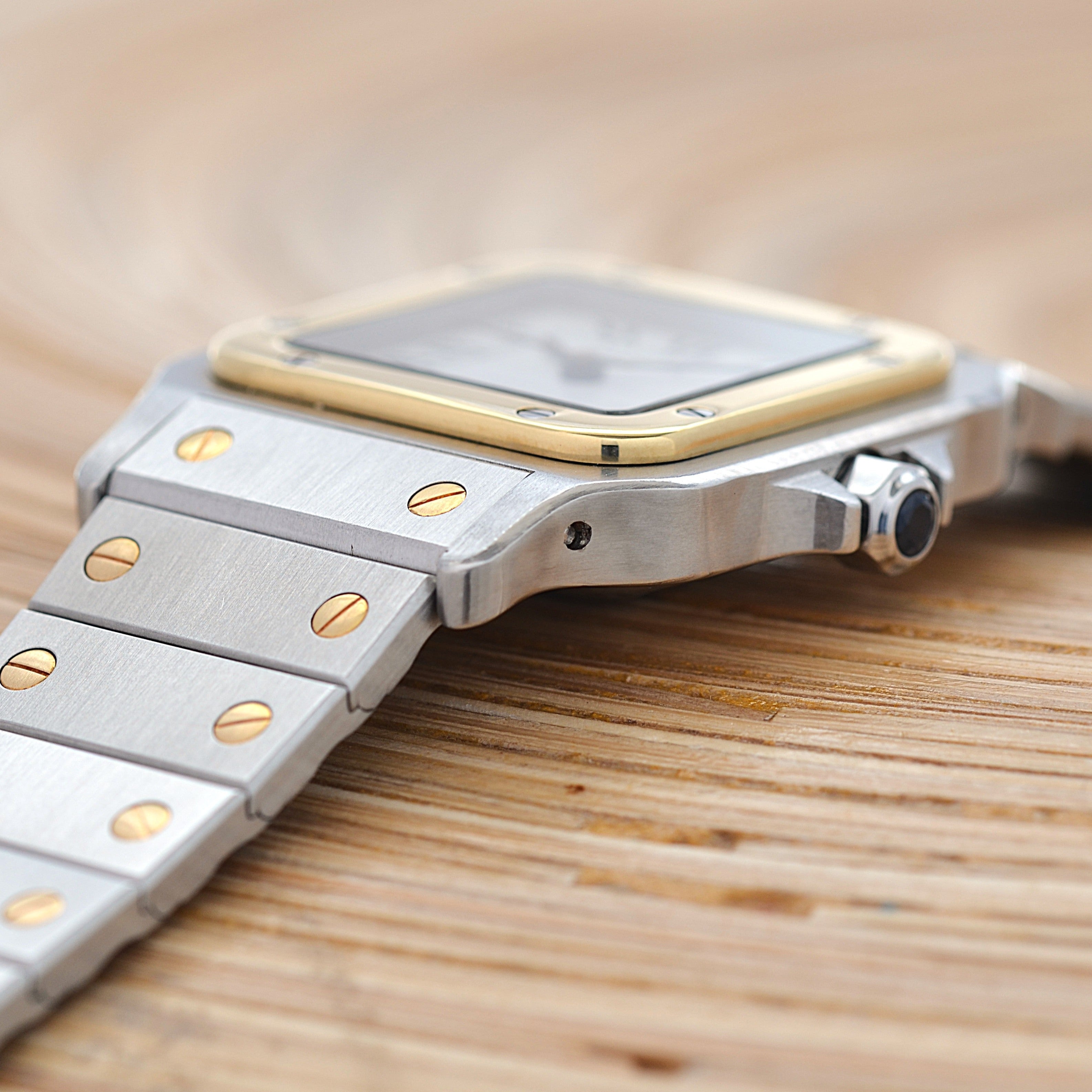 [Cartier] Cartier Santos Carree LM 18KYG x SS Single Buckle