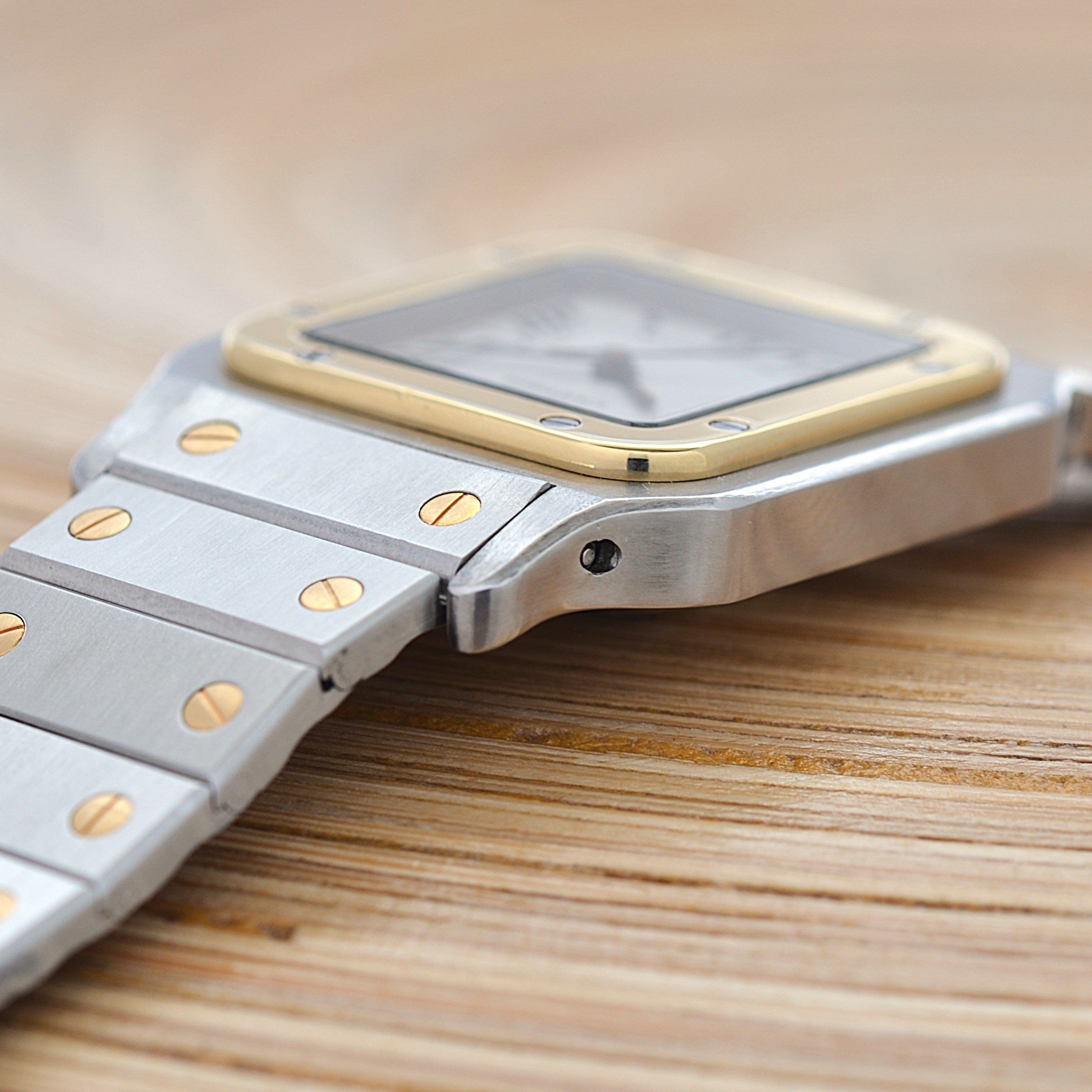 [Cartier] Cartier Santos Carree LM 18KYG x SS Single Buckle