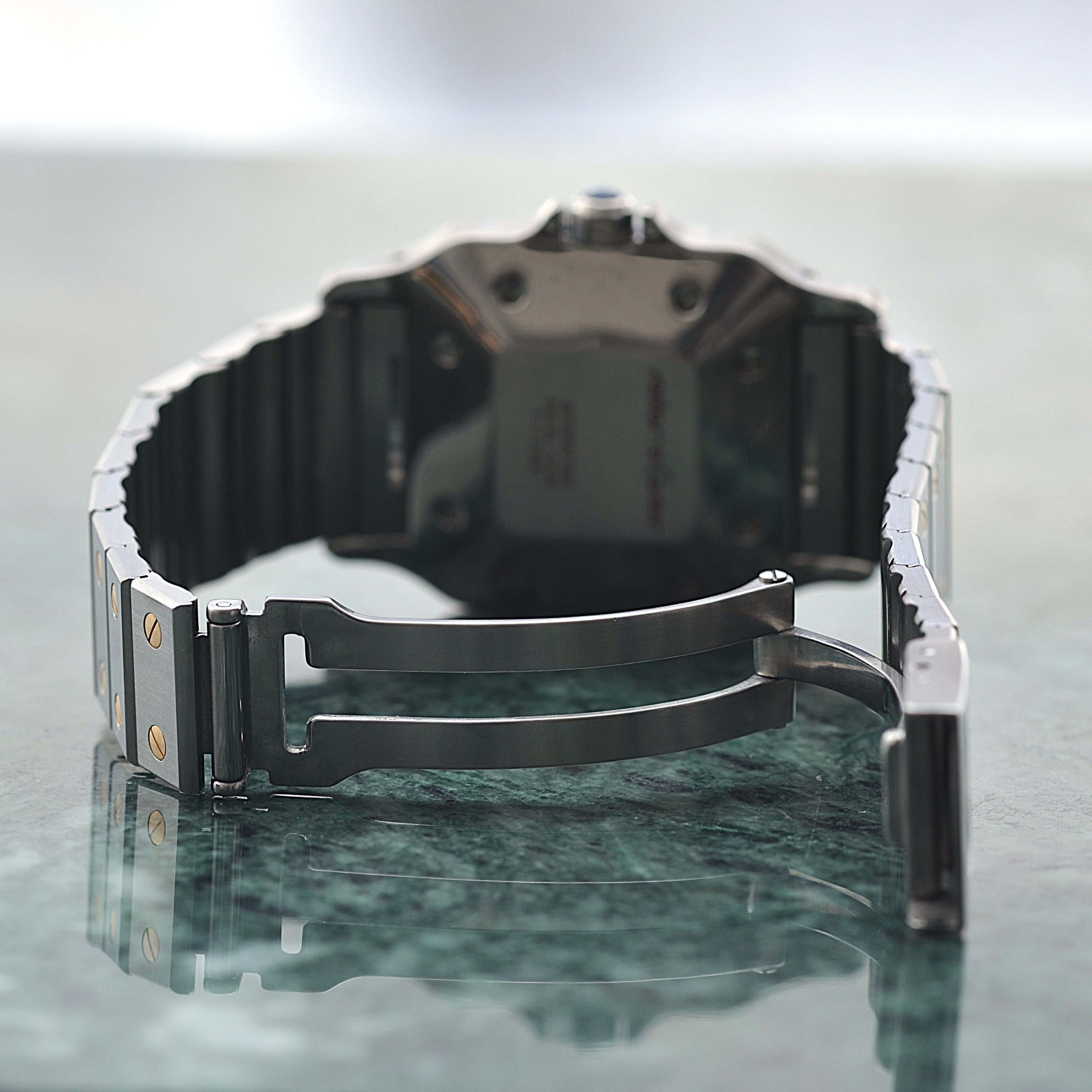 [Cartier] Cartier Santos Carree LM 18KYG x SS Single Buckle