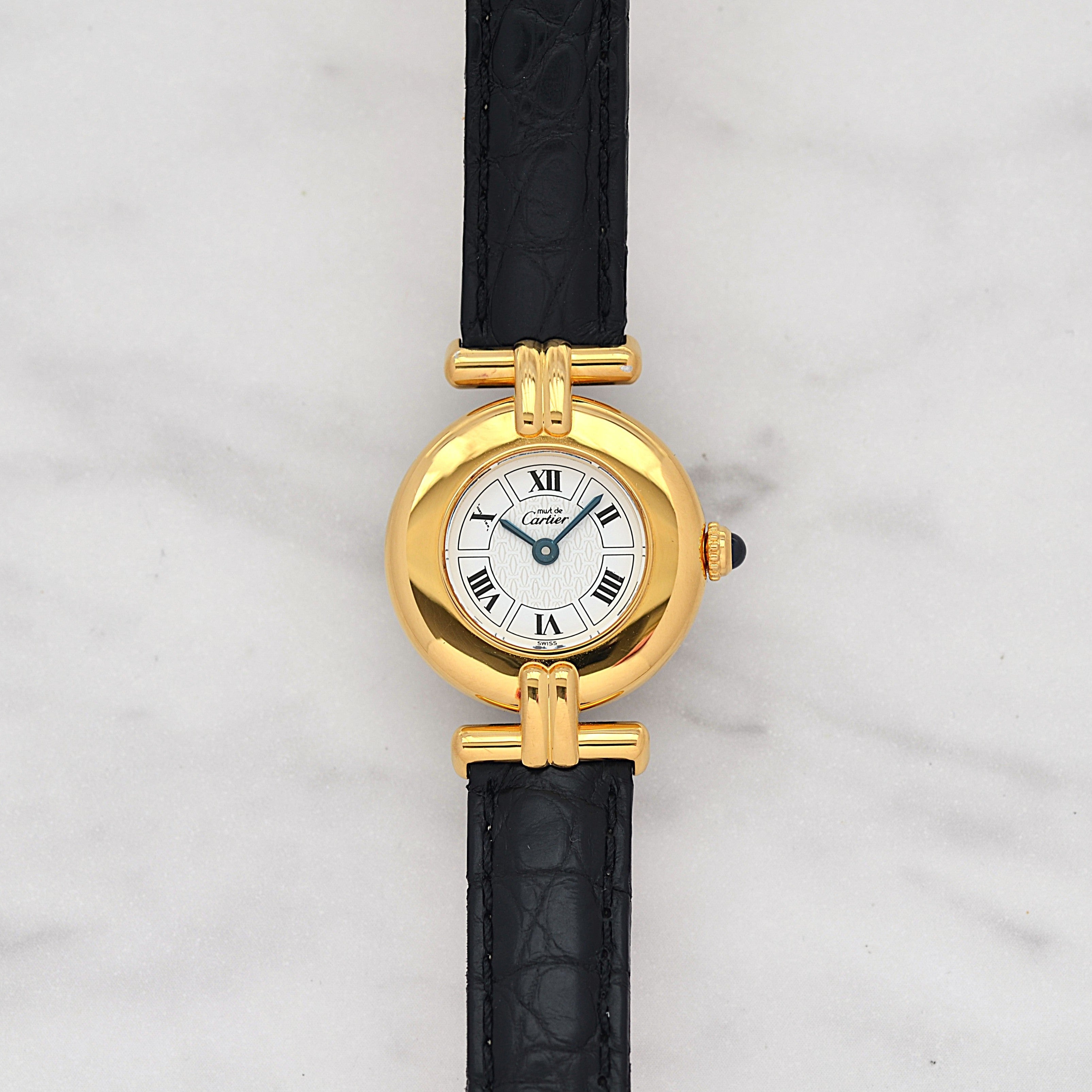 [Cartier] Cartier Must Colisee GP Flying Roman numerals with genuine D-buckle