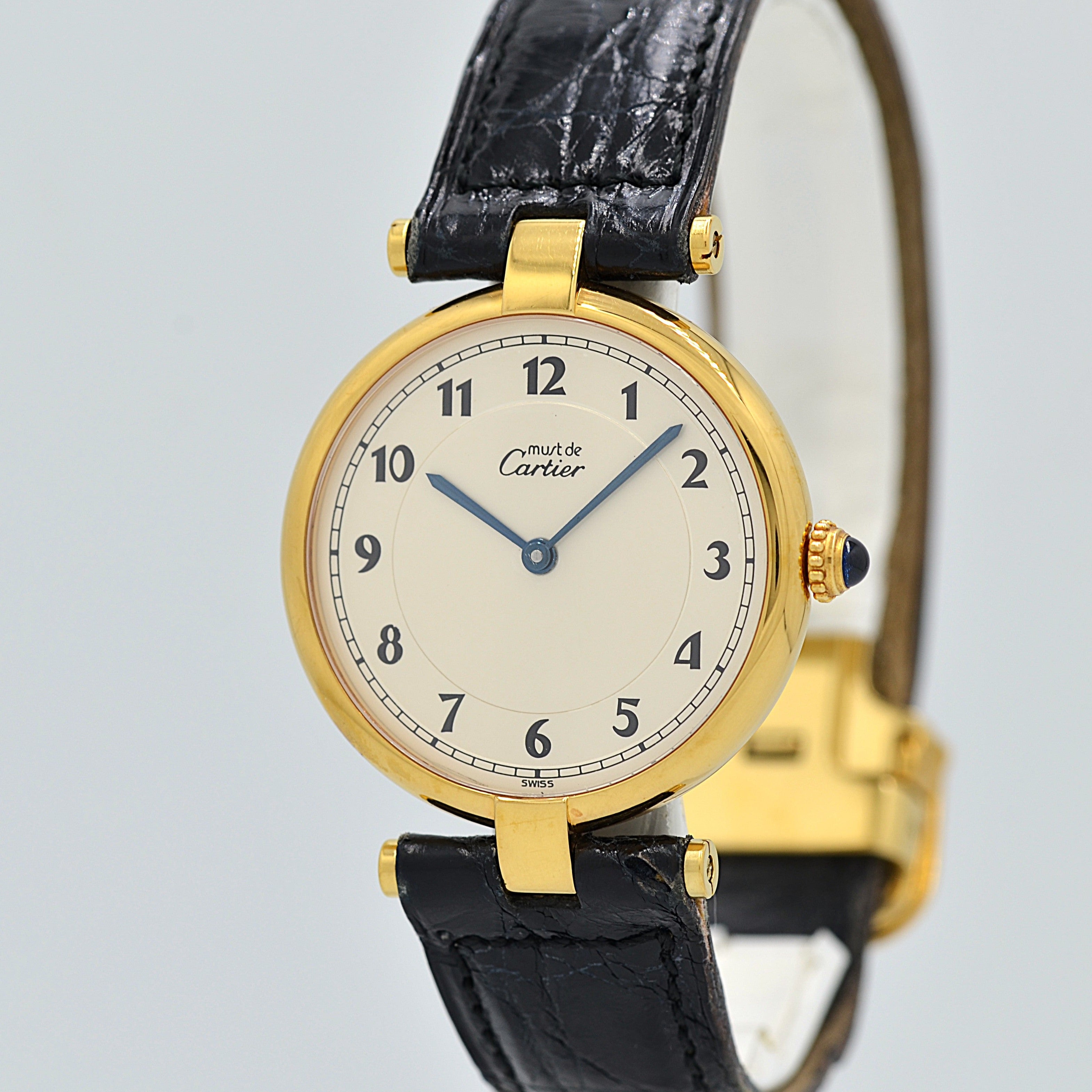 【Cartier】カルティエ マストヴァンドーム LM アラビア デッドストック 純正Dバックル付き