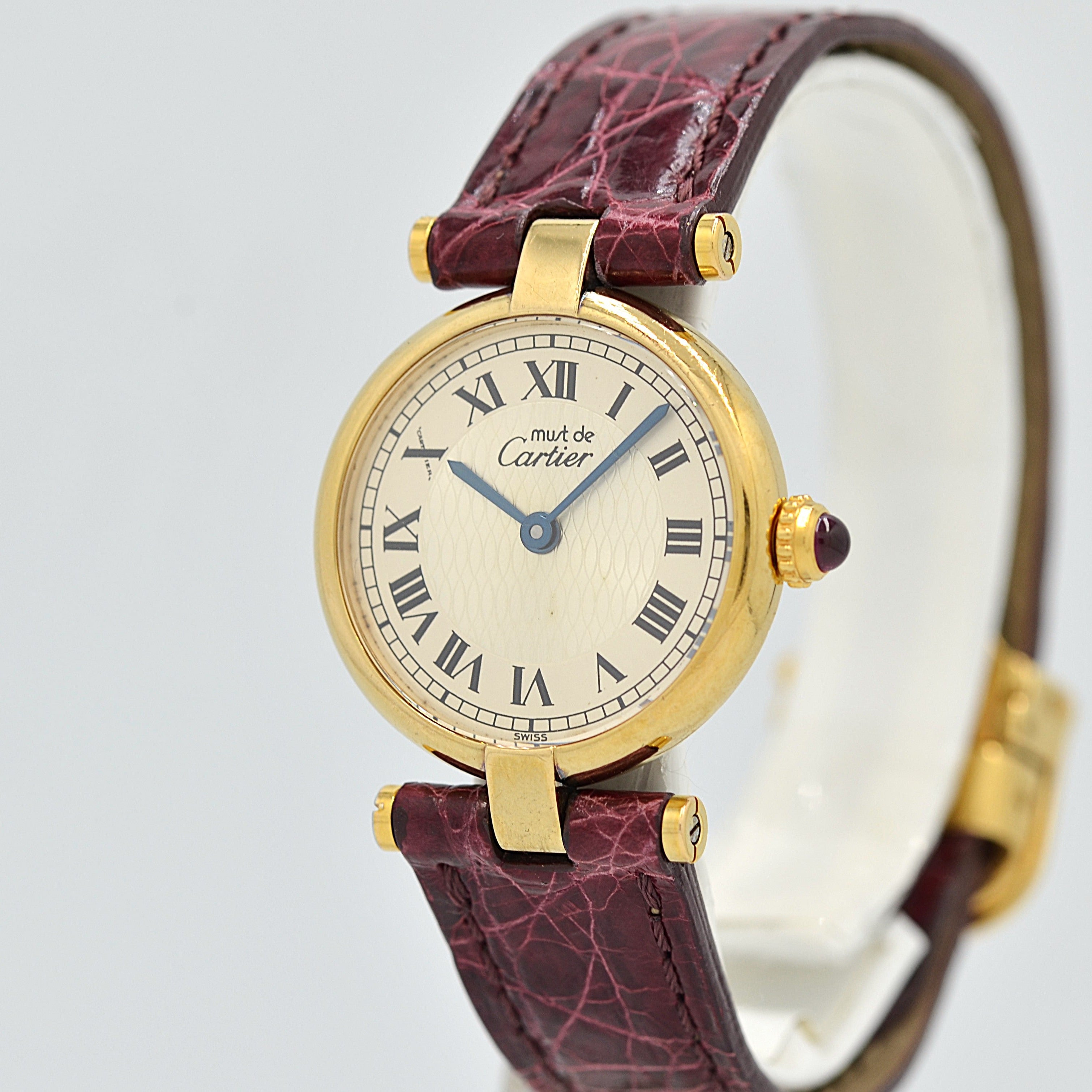 【Cartier】カルティエ マストヴァンドームSM カルティエ創業150周年モデル 世界限定1847本 純正Dバックル付き