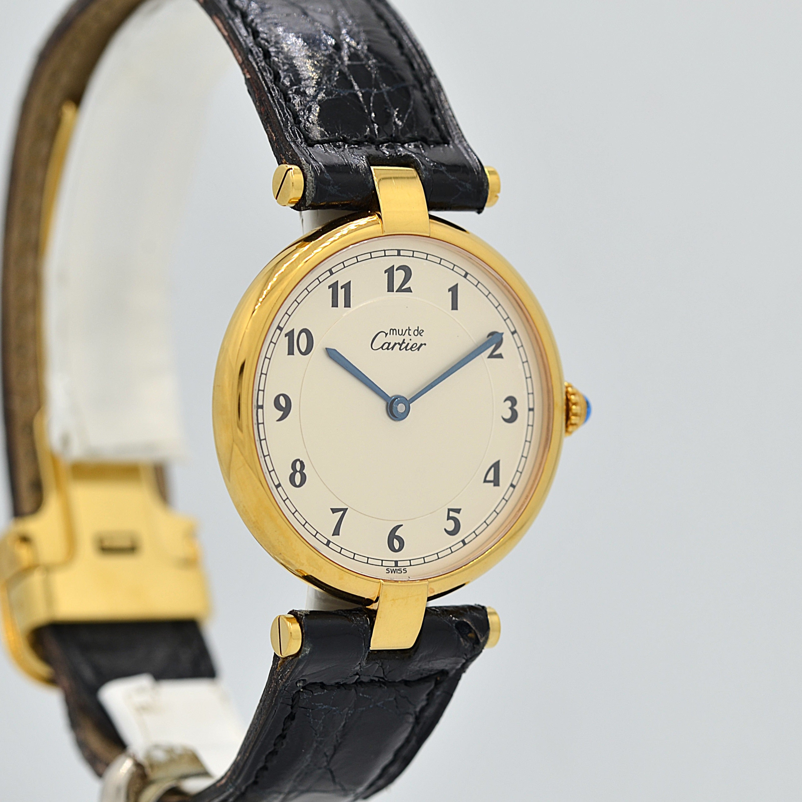 【Cartier】カルティエ マストヴァンドーム LM アラビア デッドストック 純正Dバックル付き