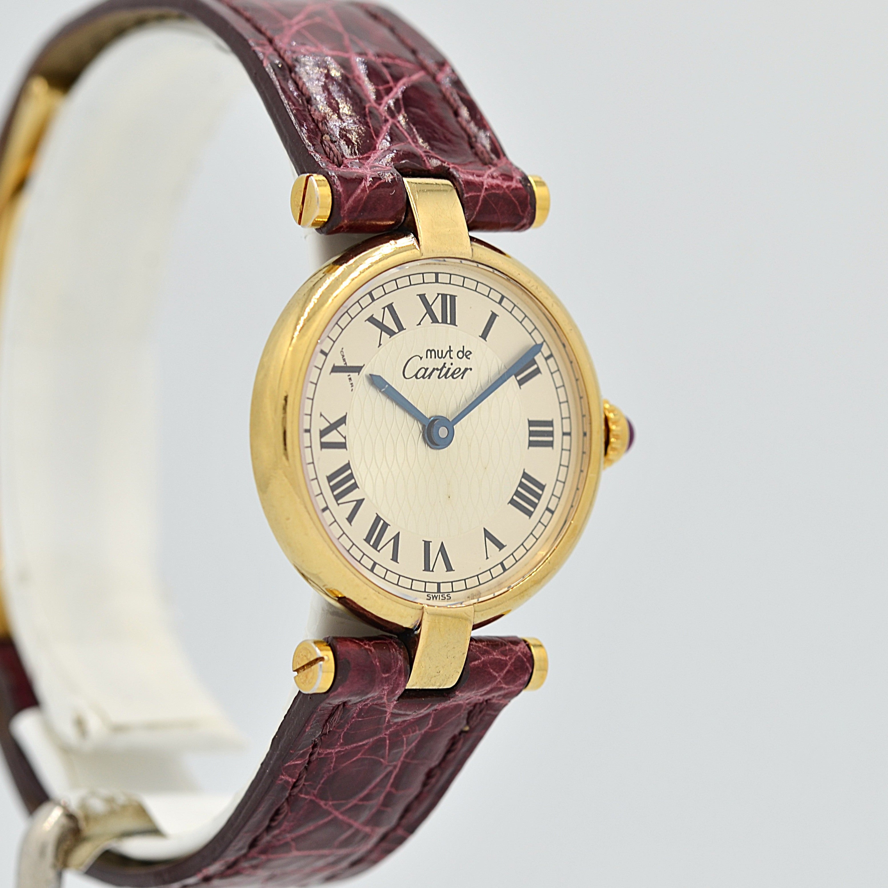 【Cartier】カルティエ マストヴァンドームSM カルティエ創業150周年モデル 世界限定1847本 純正Dバックル付き
