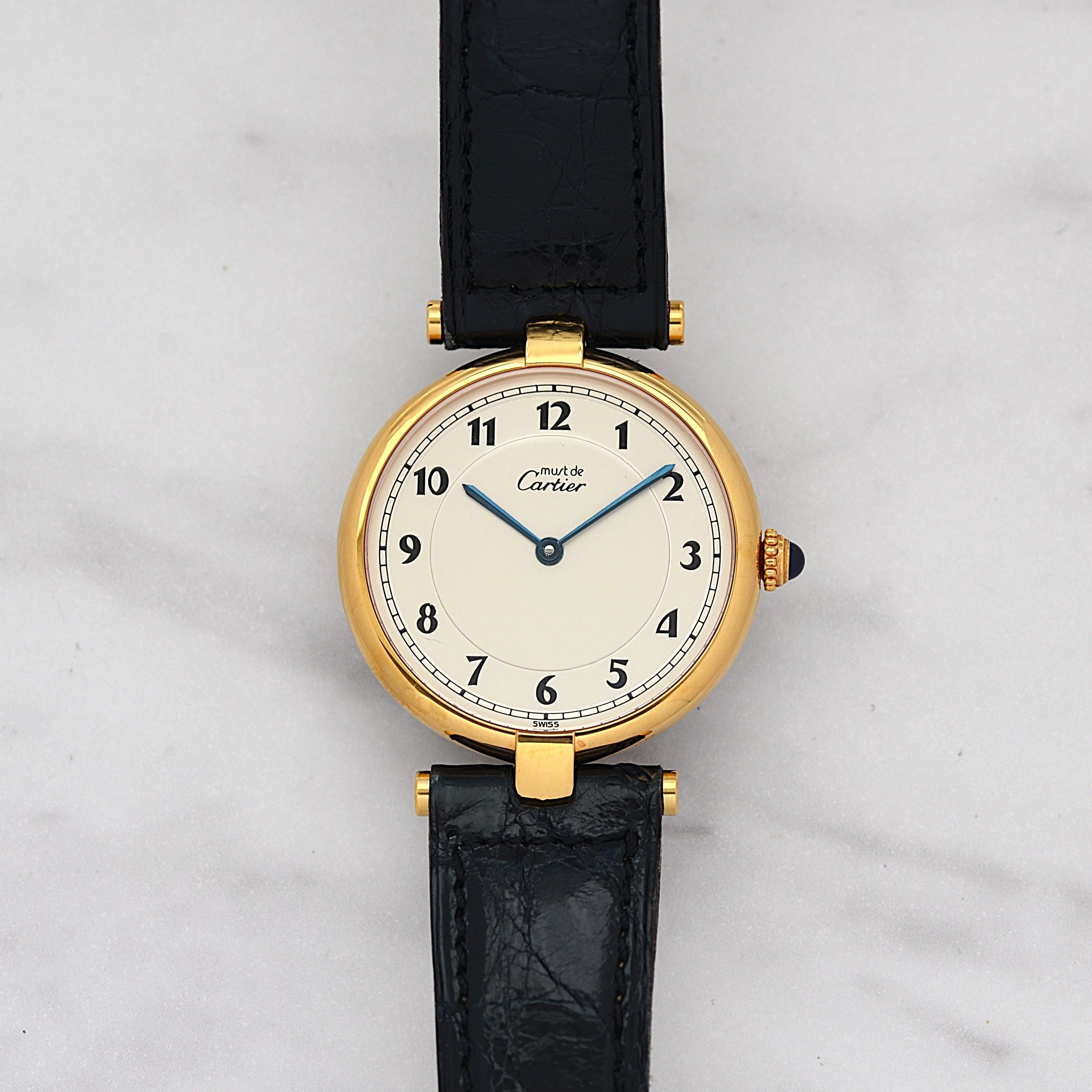 【Cartier】カルティエ マストヴァンドーム LM アラビア デッドストック 純正Dバックル付き