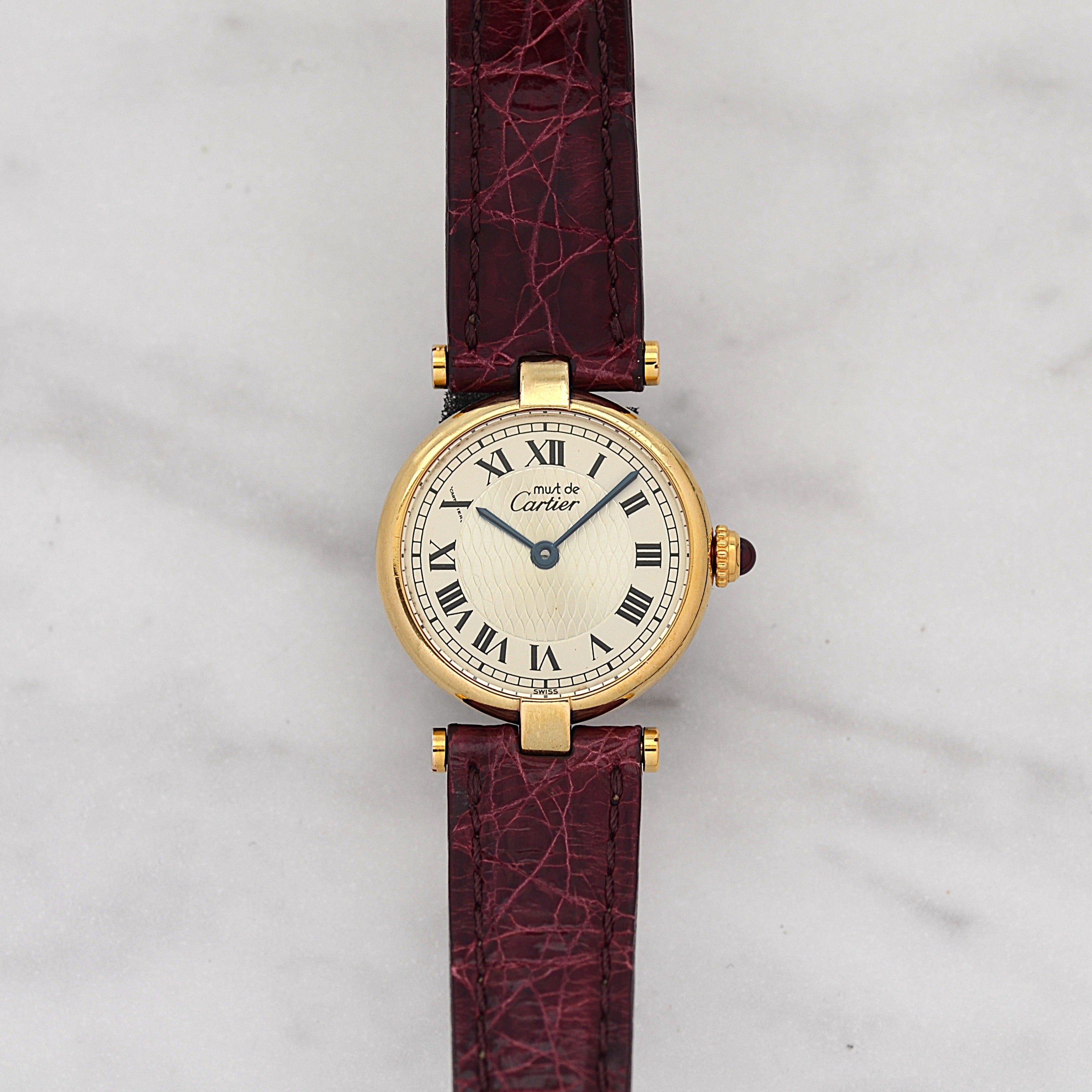 【Cartier】カルティエ マストヴァンドームSM カルティエ創業150周年モデル 世界限定1847本 純正Dバックル付き